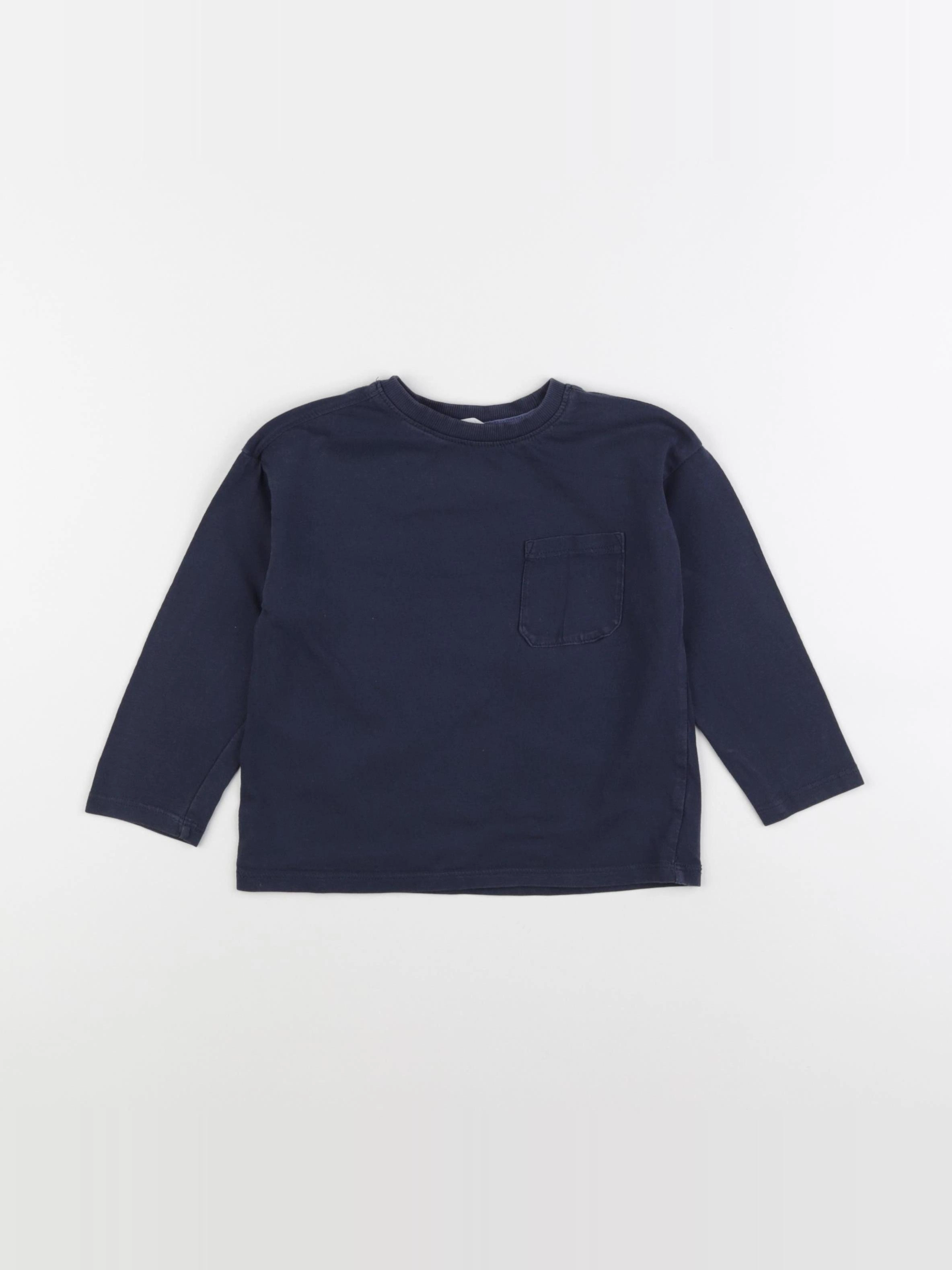 Mango - tee-shirt bleu - 18/24 mois