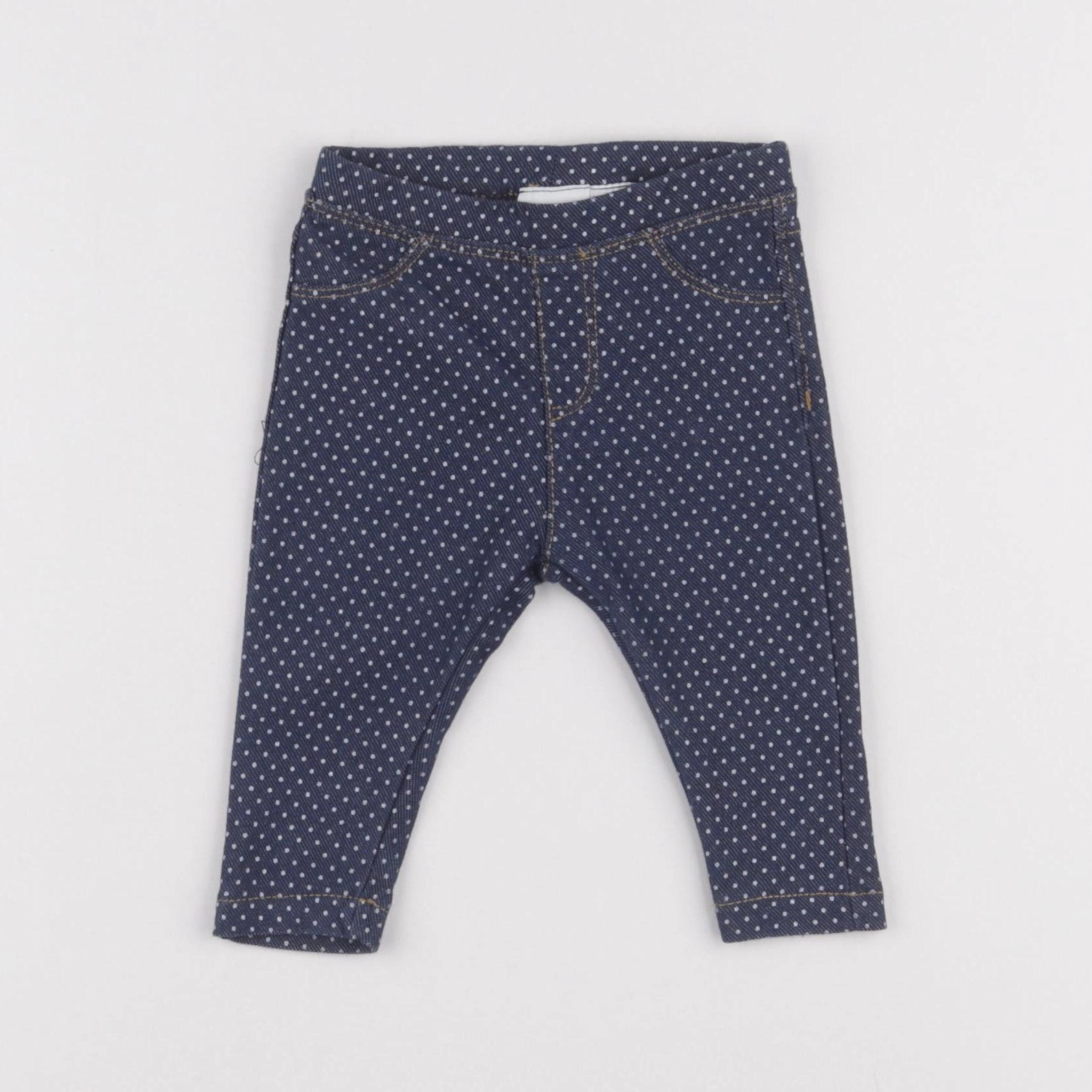 Zara - jegging bleu - 3/6 mois