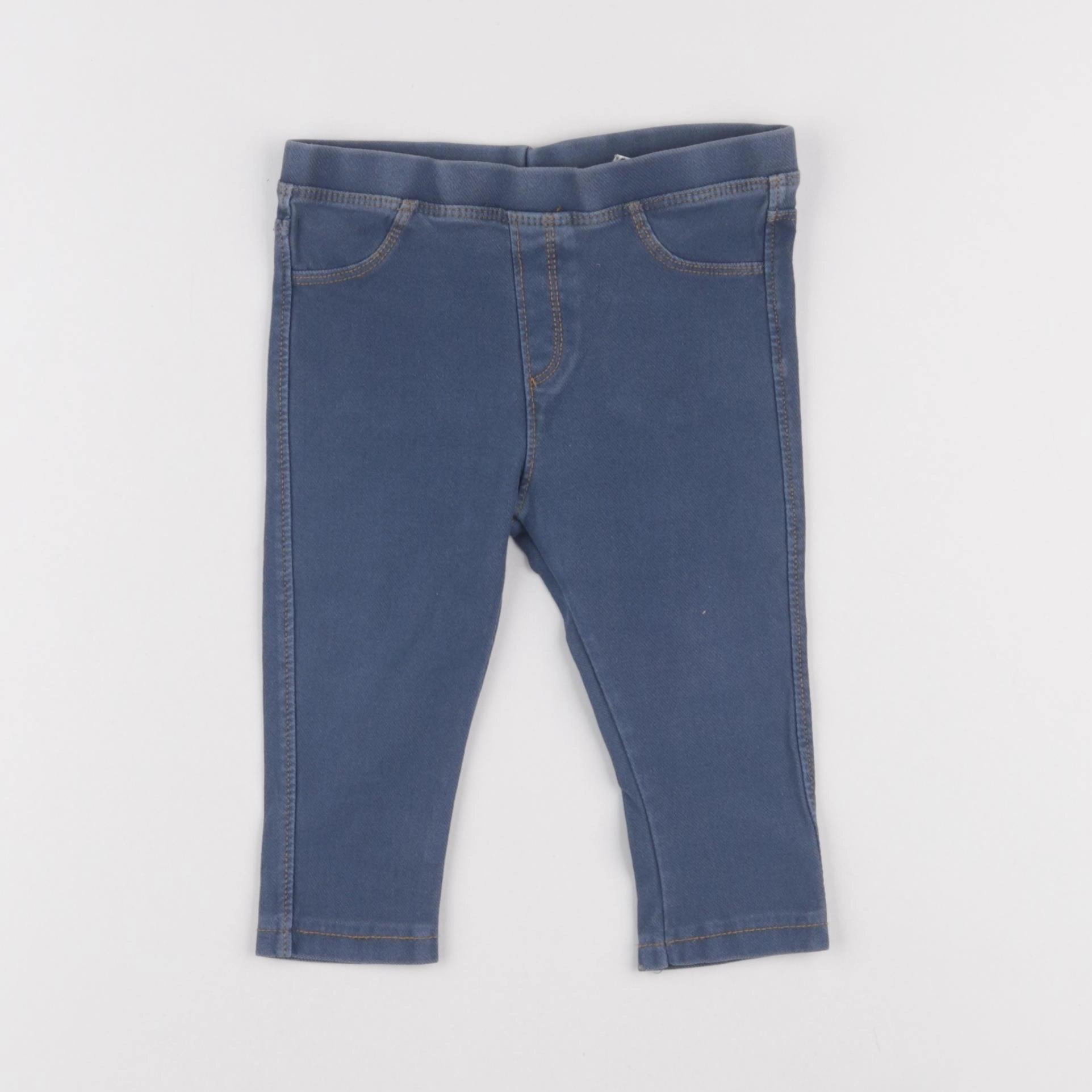 Zara - jegging bleu - 9/12 mois