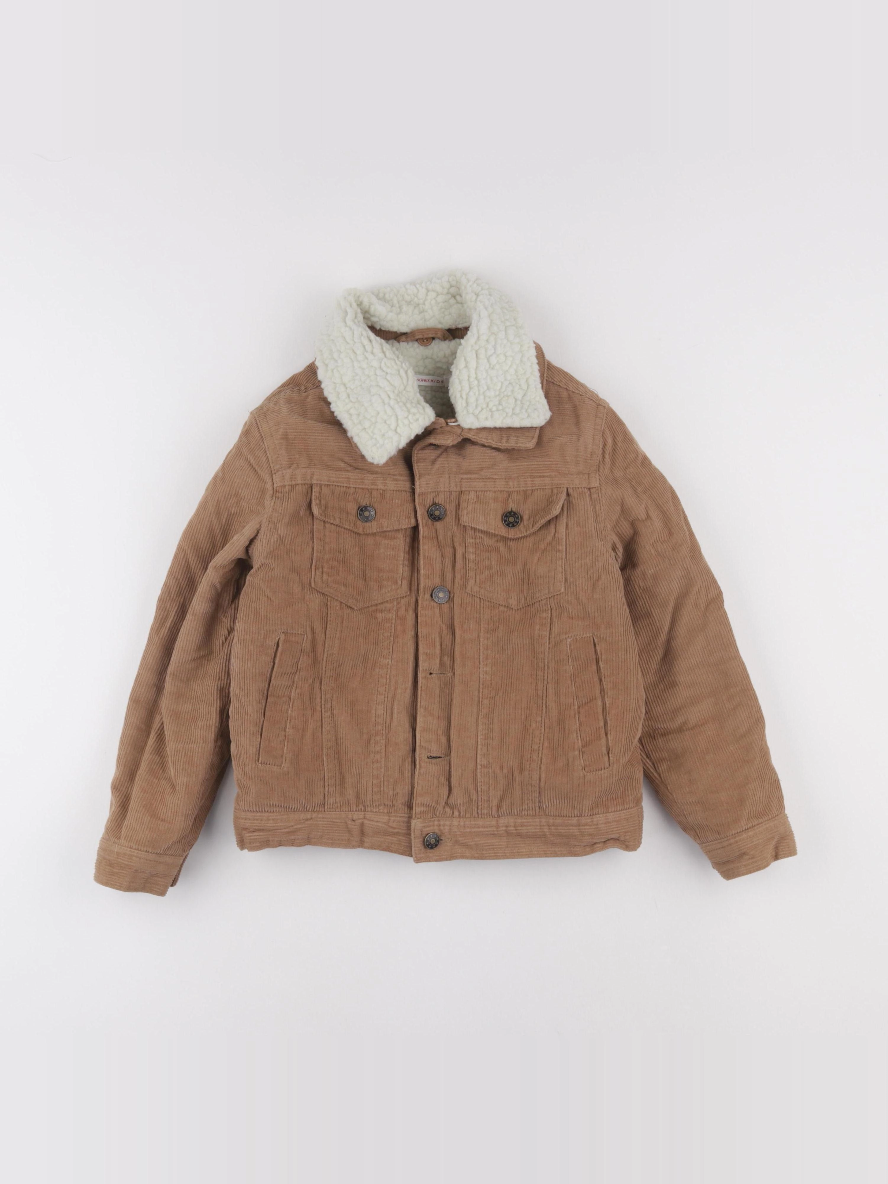 Monoprix - veste marron - 8 ans