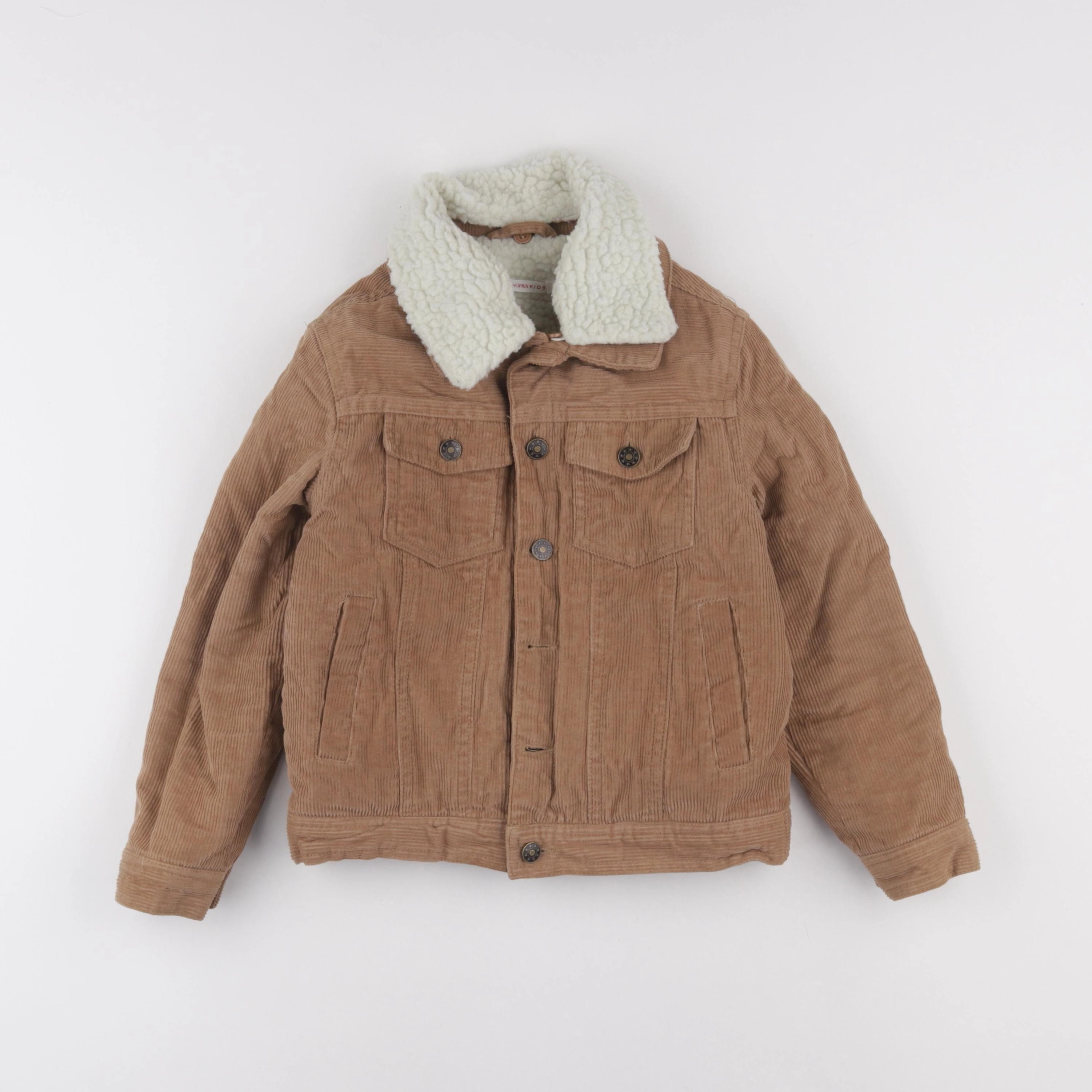 Monoprix - veste marron - 8 ans