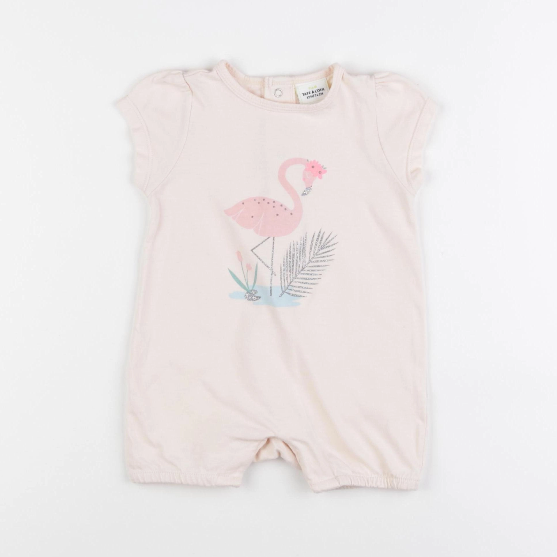 Tape à l'oeil - pyjama coton rose - 12 mois