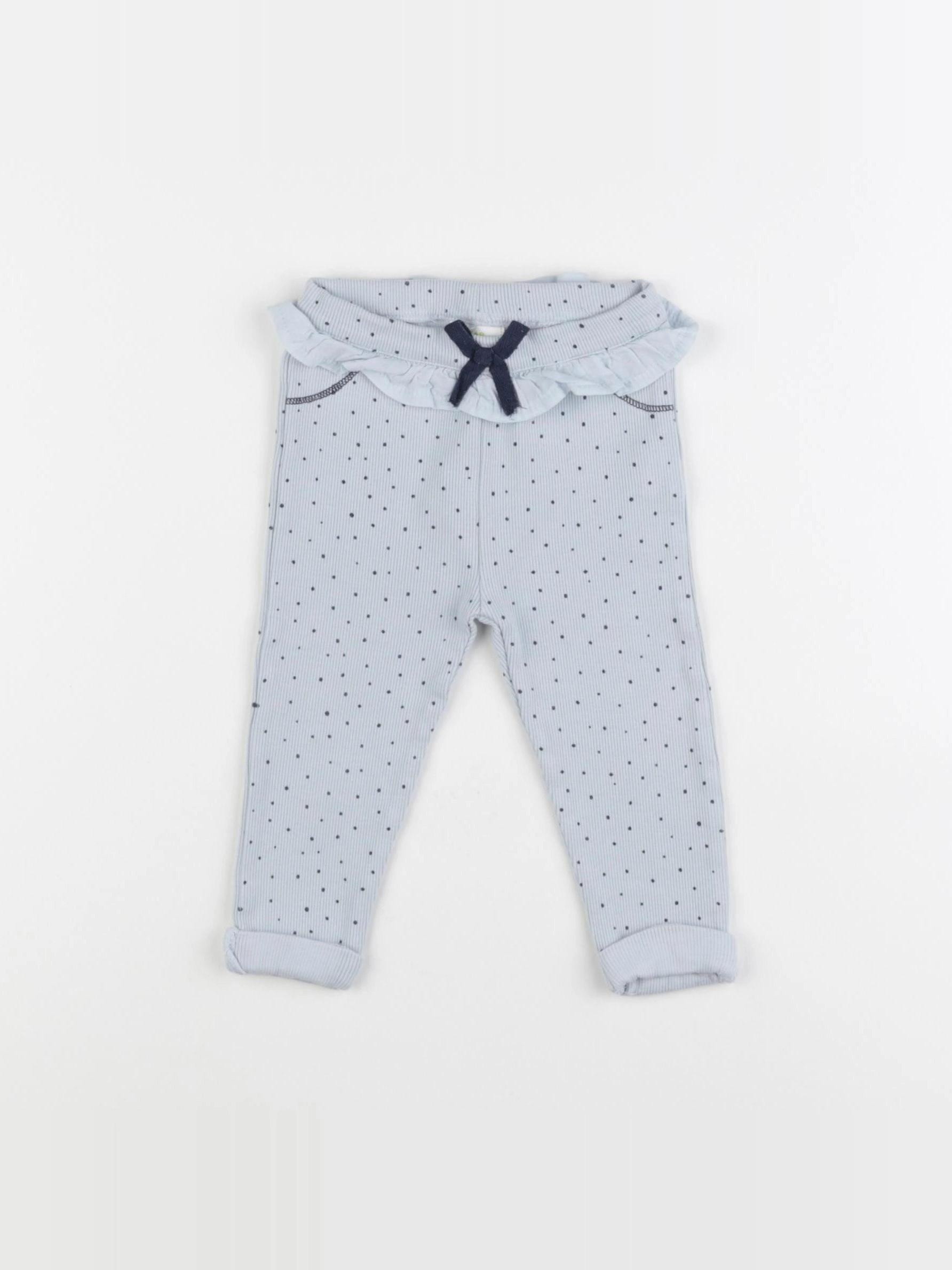 Tape à l'oeil - legging coton bleu - 12 mois