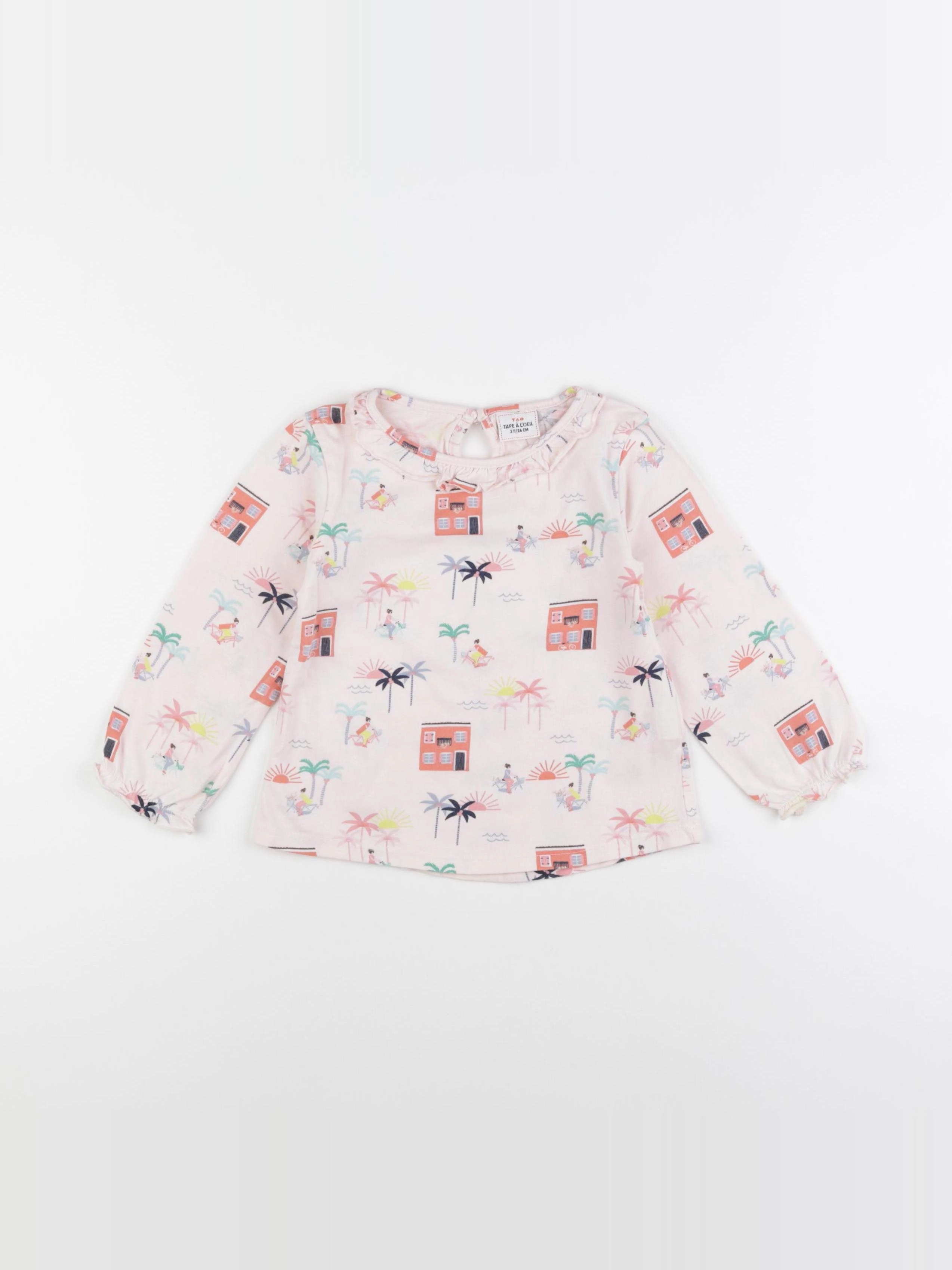 Tape à l'oeil - tee-shirt rose - 2 ans