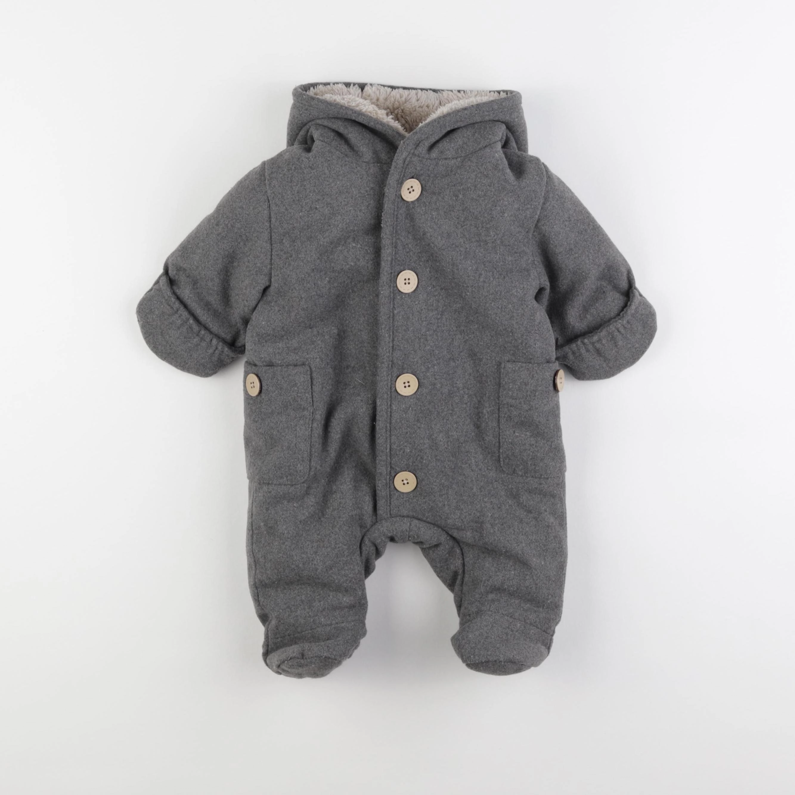 La Redoute - combi-pilote gris - 3 mois