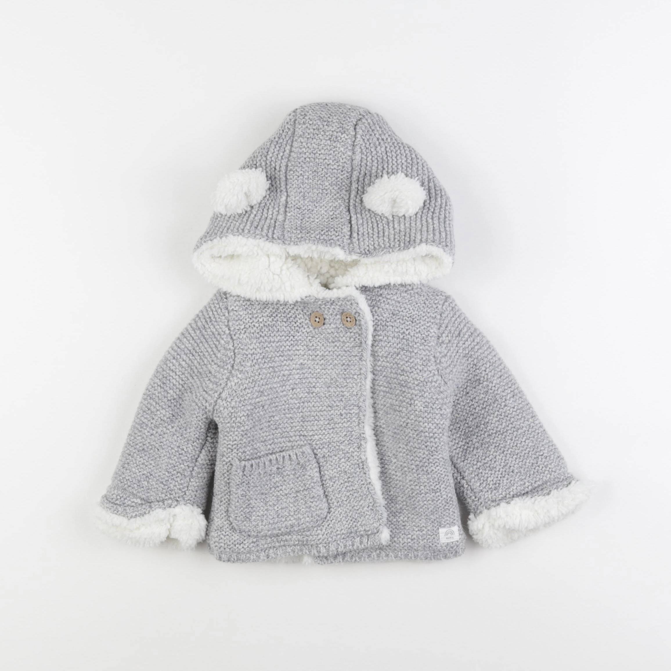 La Redoute - gilet gris - 1 mois