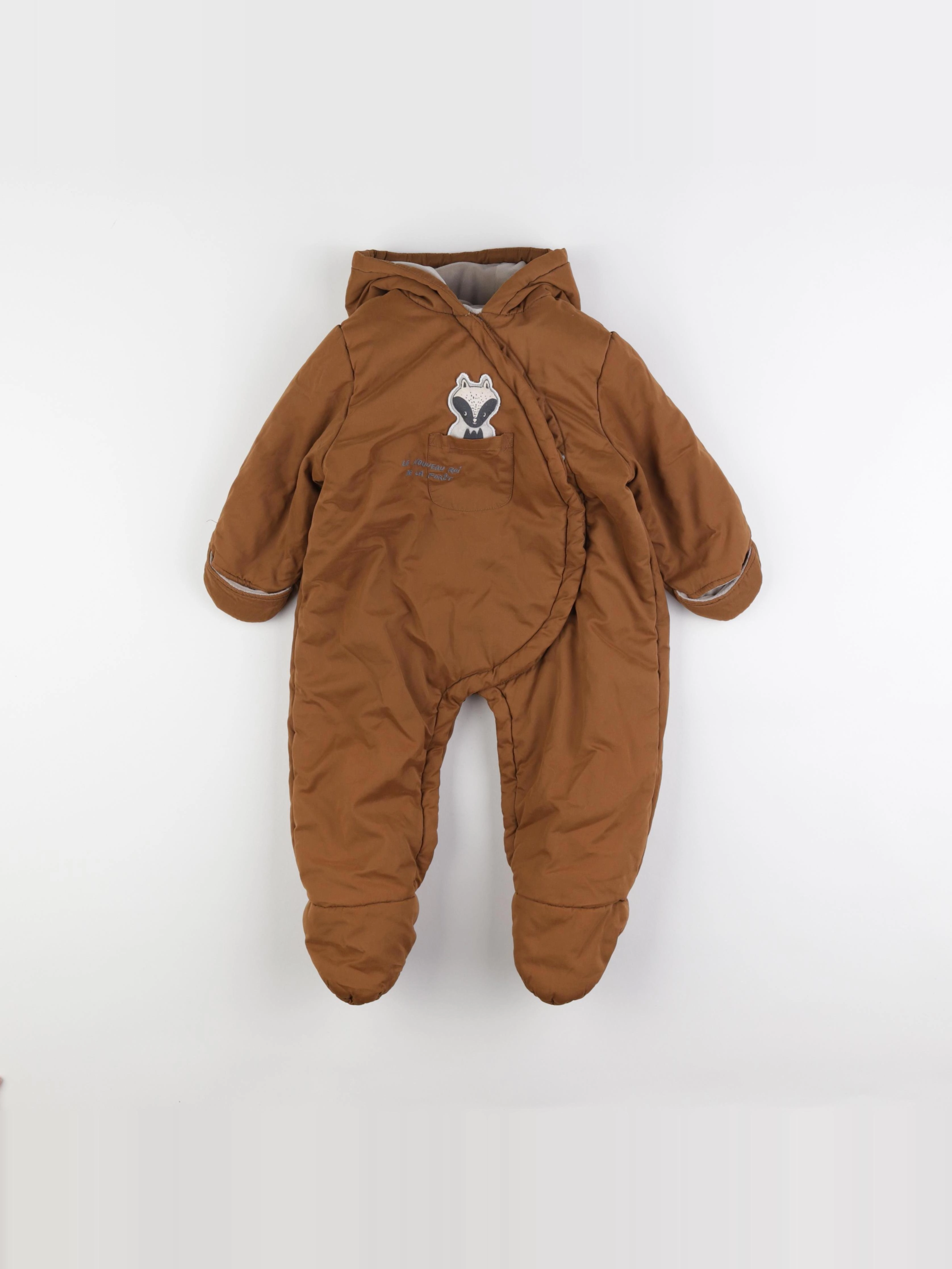 Vertbaudet - combi-pilote marron - 18 mois