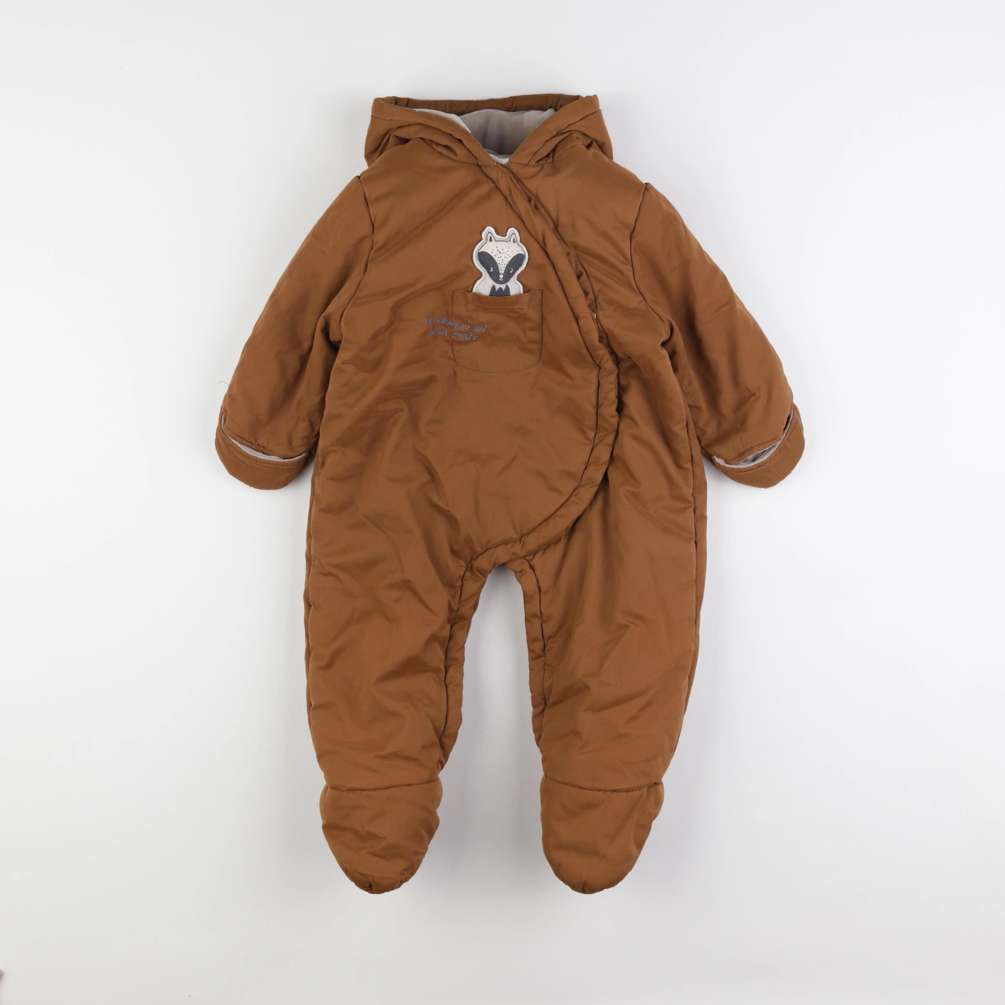 Vertbaudet - combi-pilote marron - 18 mois