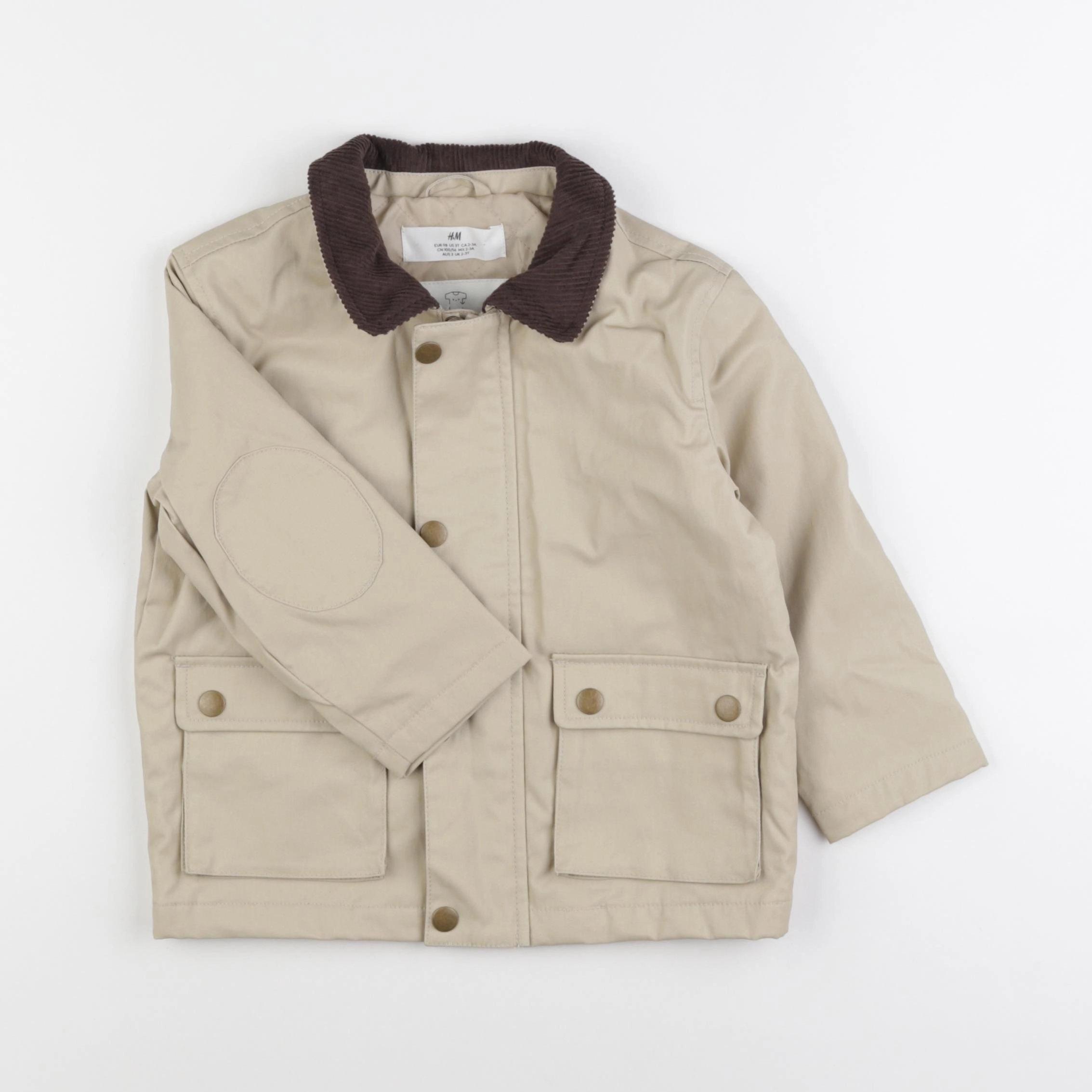 H&M - imperméable beige - 2/3 ans