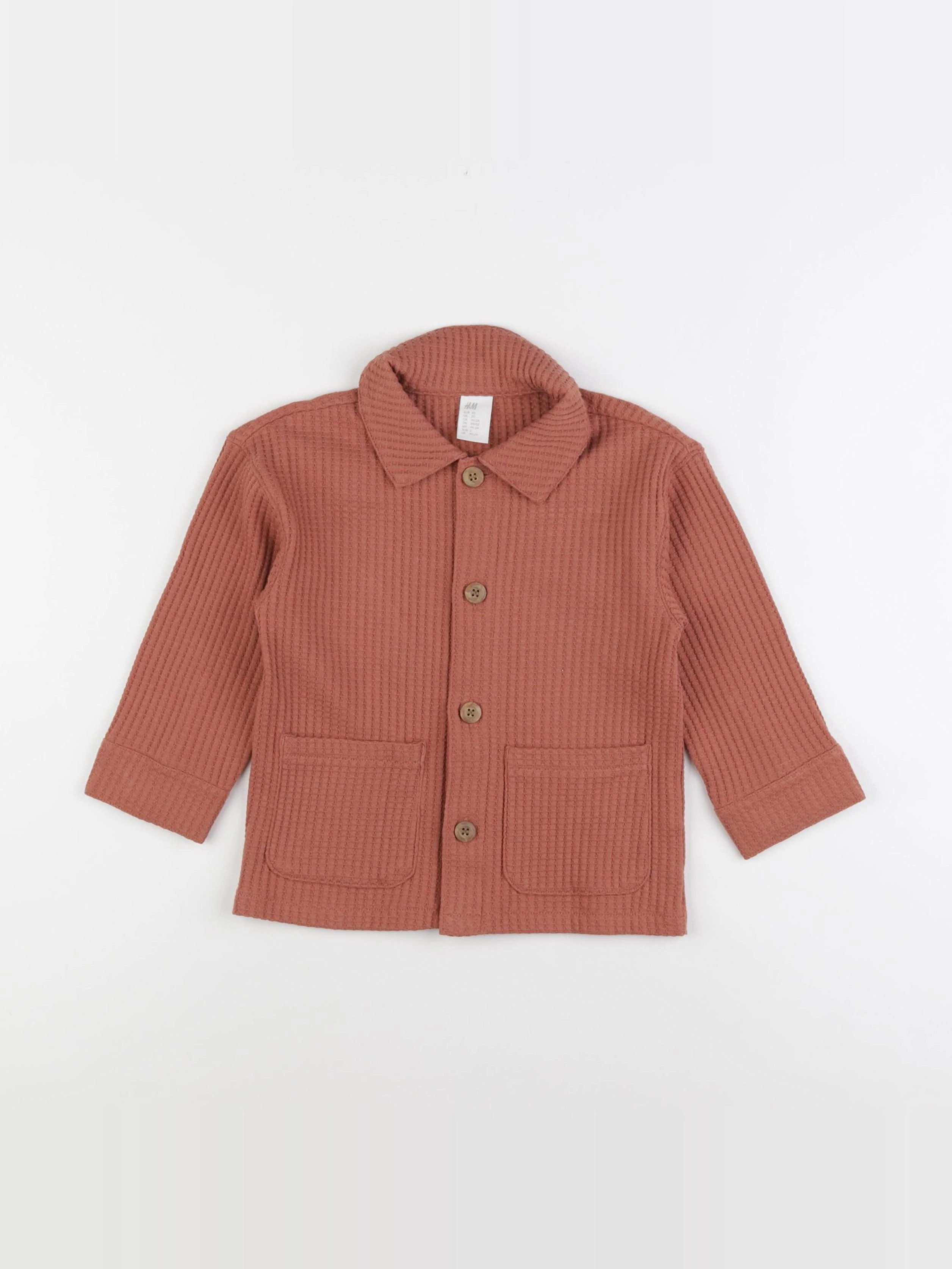 H&M - veste marron - 6/9 mois