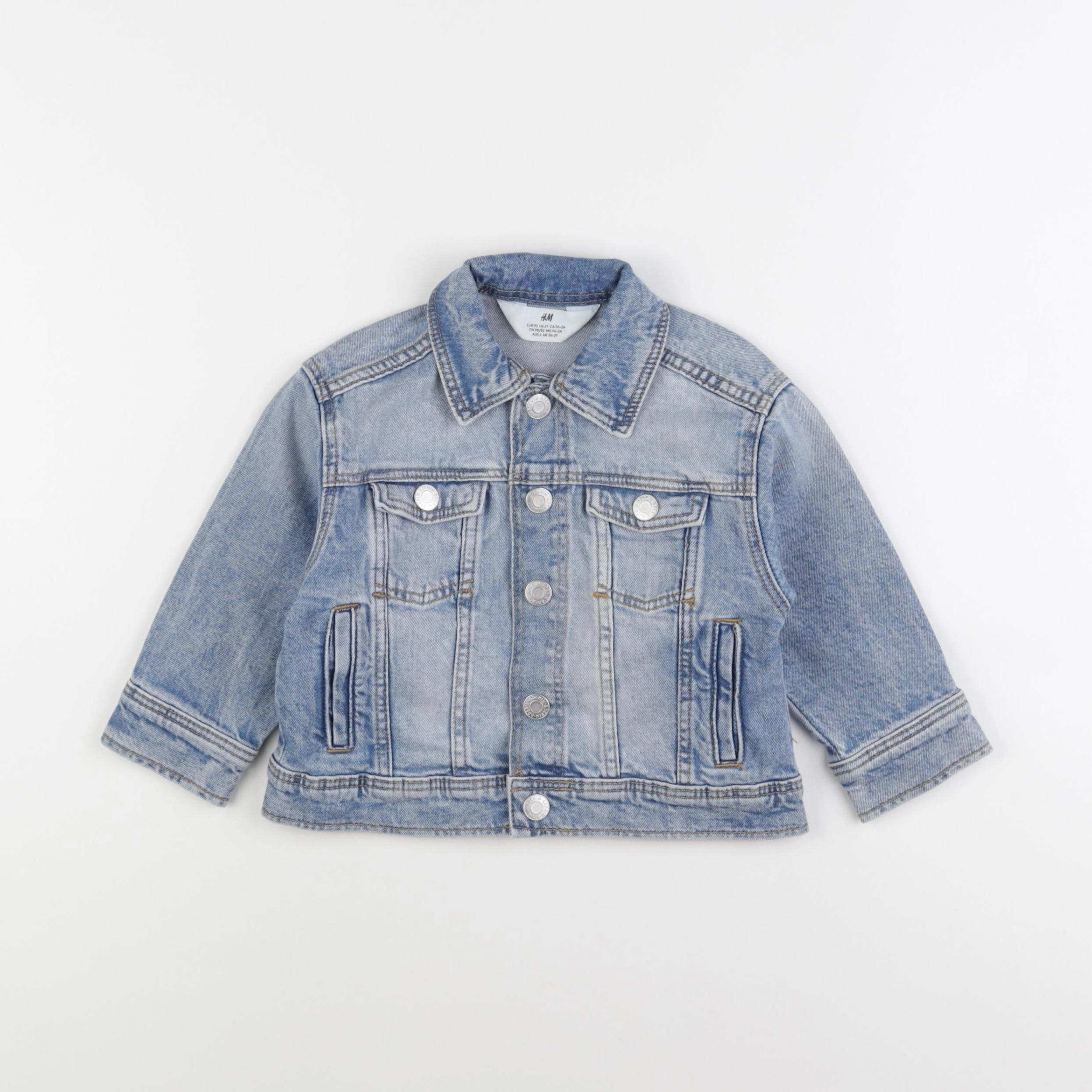 H&M - veste bleu - 18/24 mois