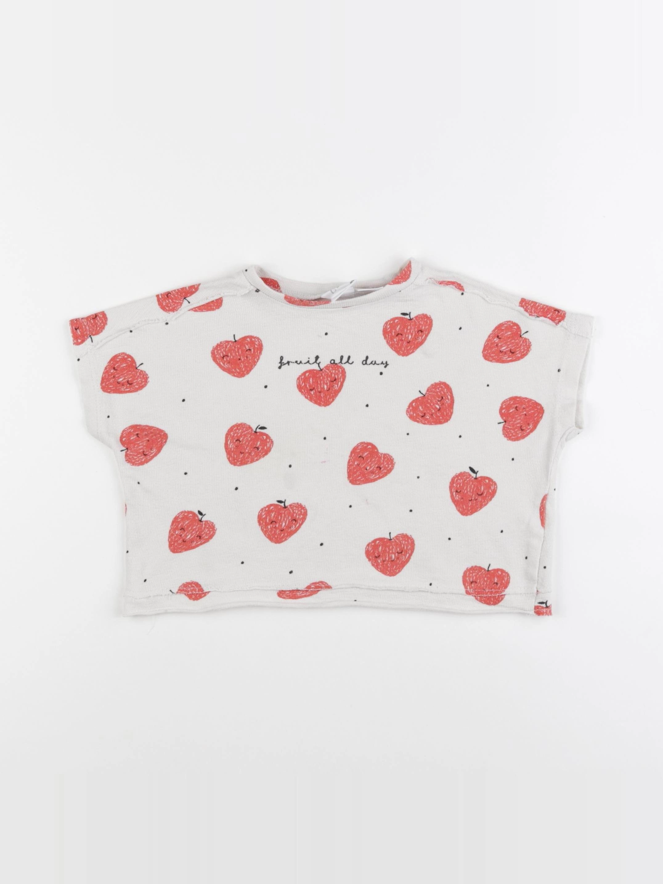 Zara - tee-shirt multicolore - 9/12 mois