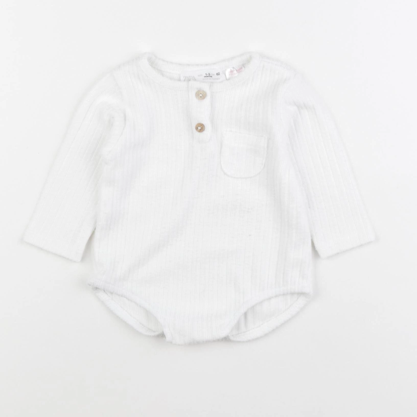 Zara - body blanc - 1/3 mois