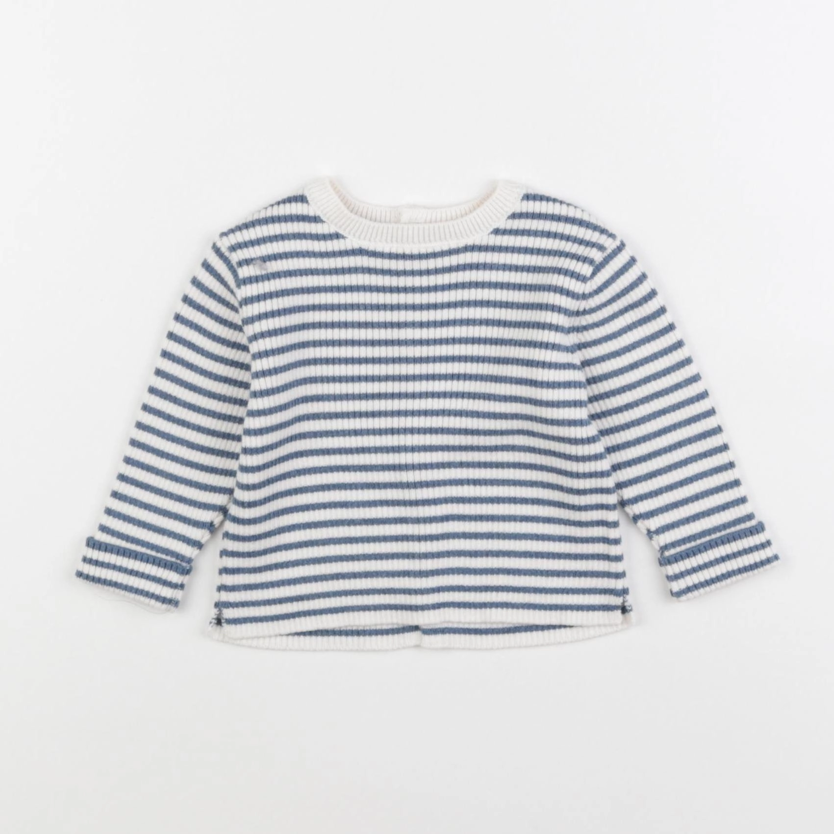 Zara - sweat bleu - 3/6 mois