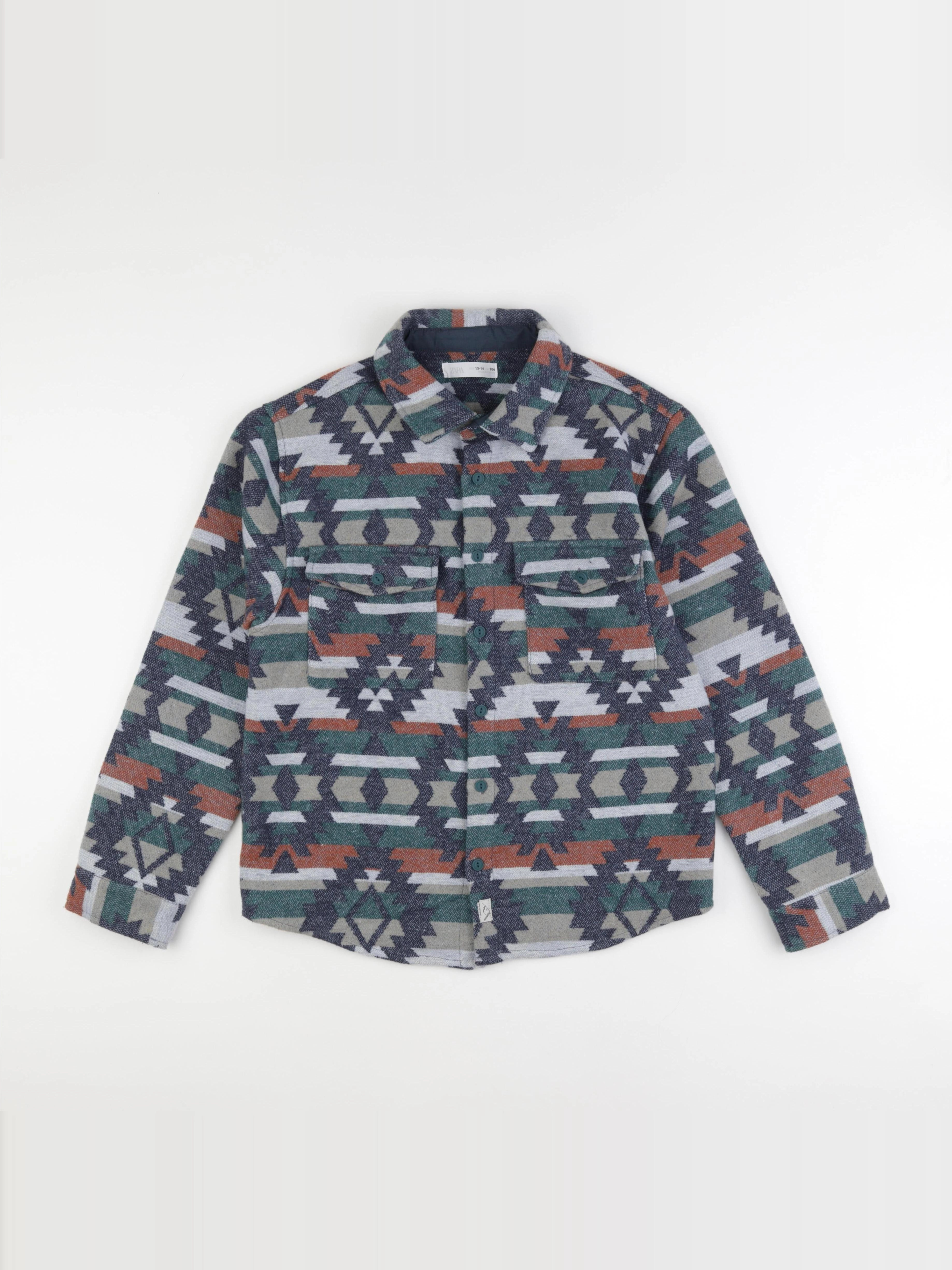 Zara - chemise multicolore - 13/14 ans