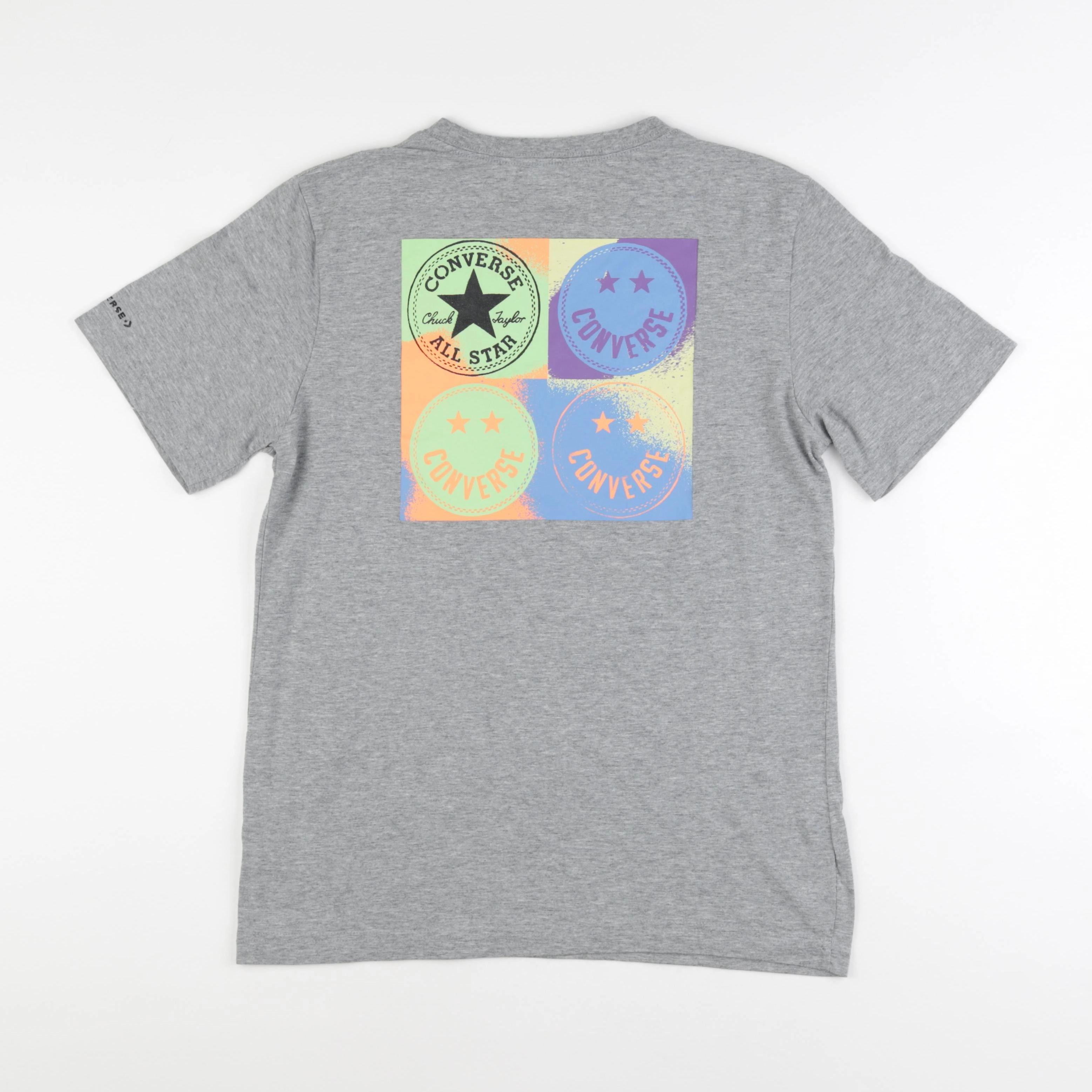 Converse - tee-shirt imprimé au dos gris - 13/14 ans