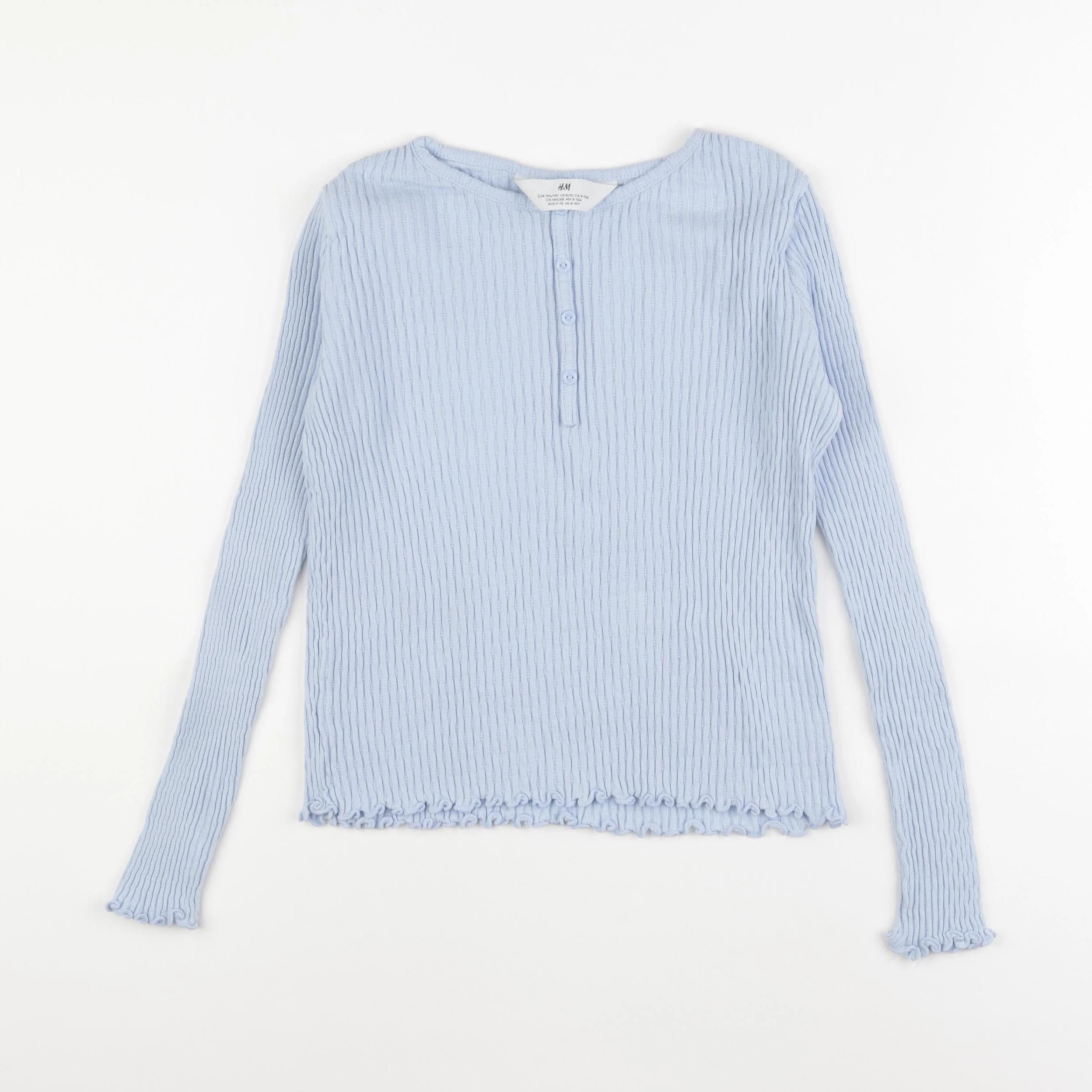 H&M - tee-shirt bleu - 8/10 ans