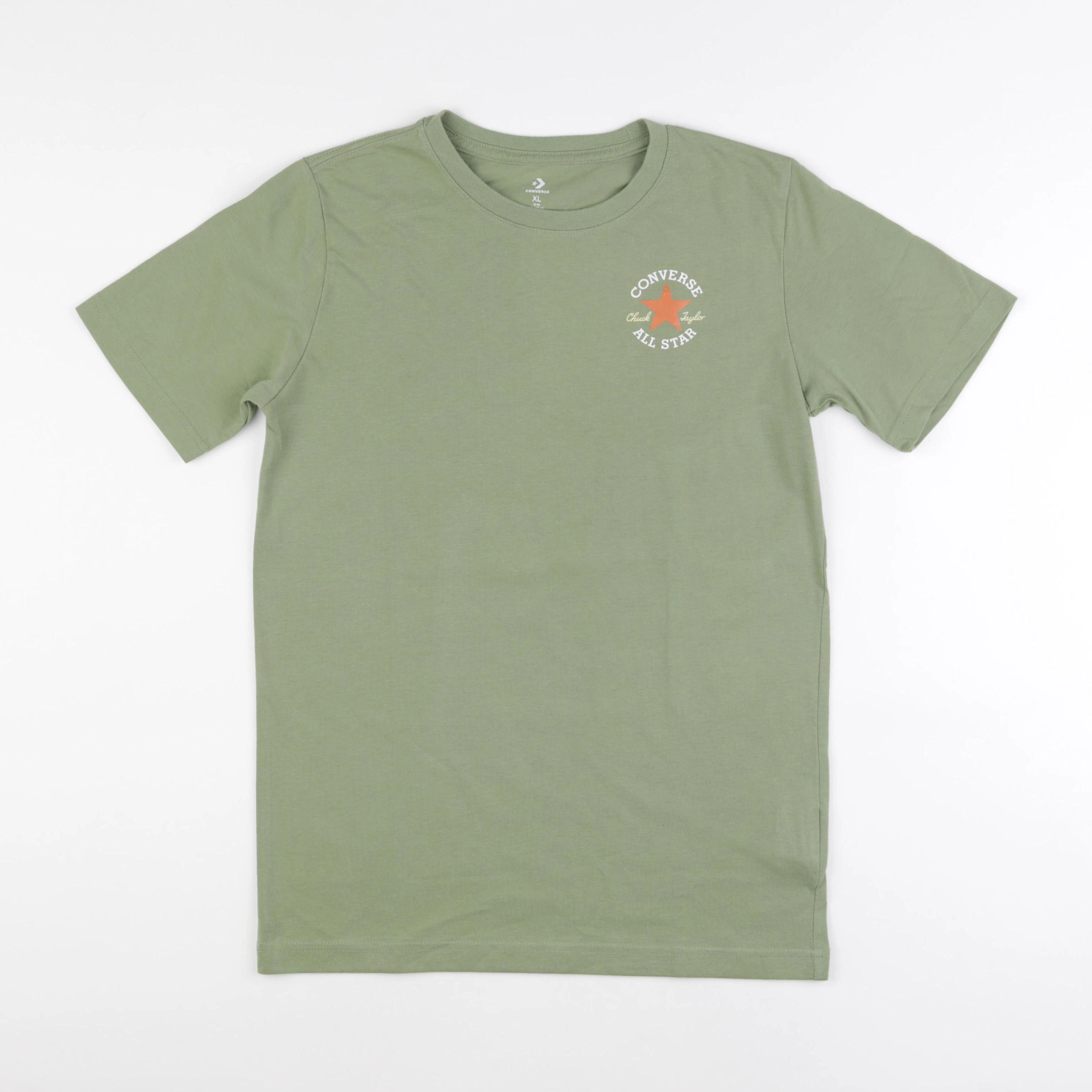 Converse - tee-shirt imprimé au dos vert - 13/14 ans