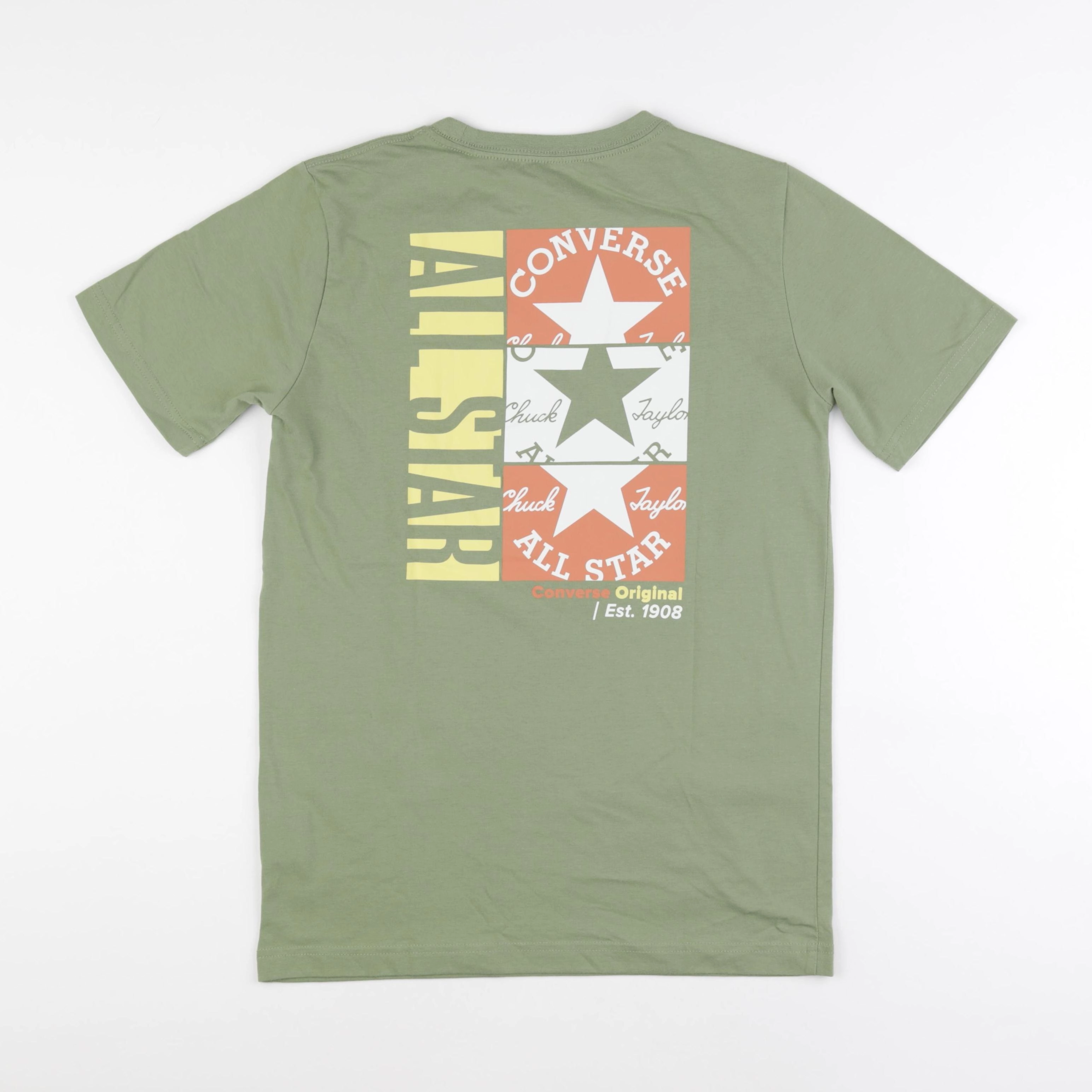 Converse - tee-shirt imprimé au dos vert - 13/14 ans