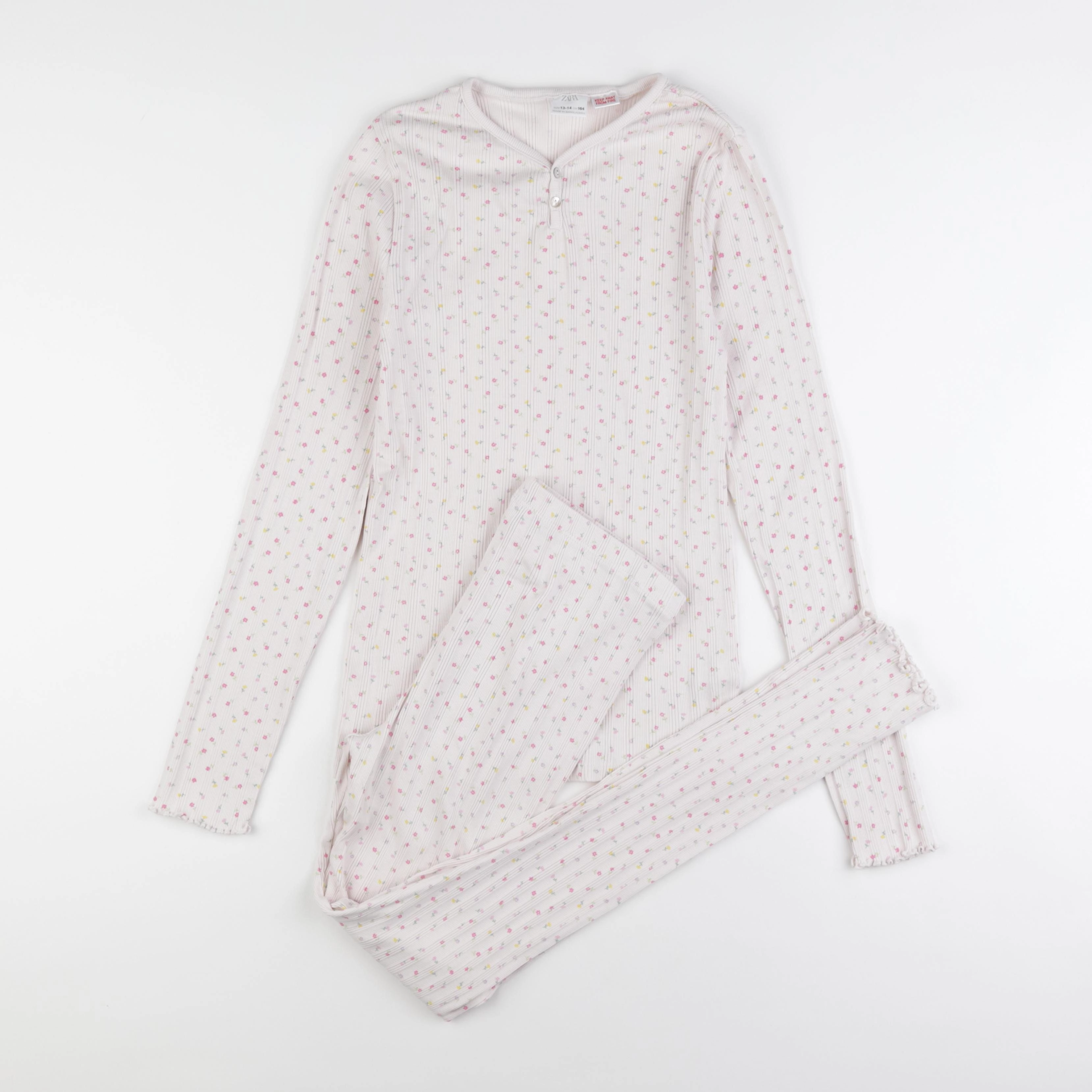 Zara - pyjama coton rose - 13/14 ans