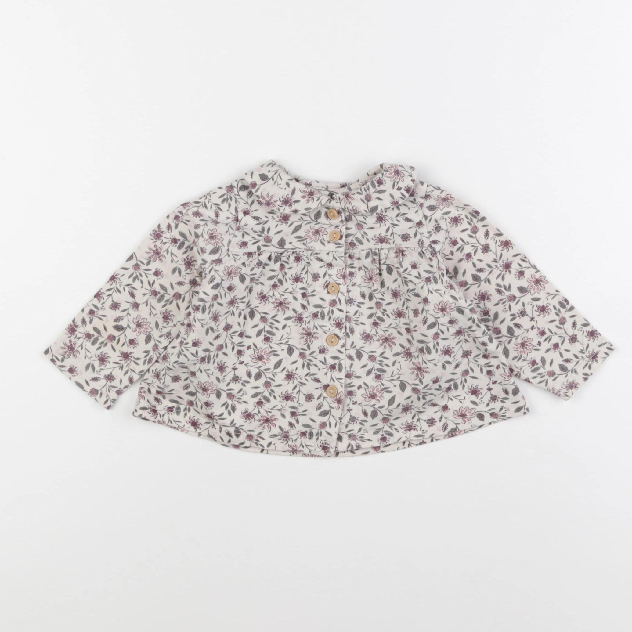 Vertbaudet - blouse multicolore - 6/9 mois