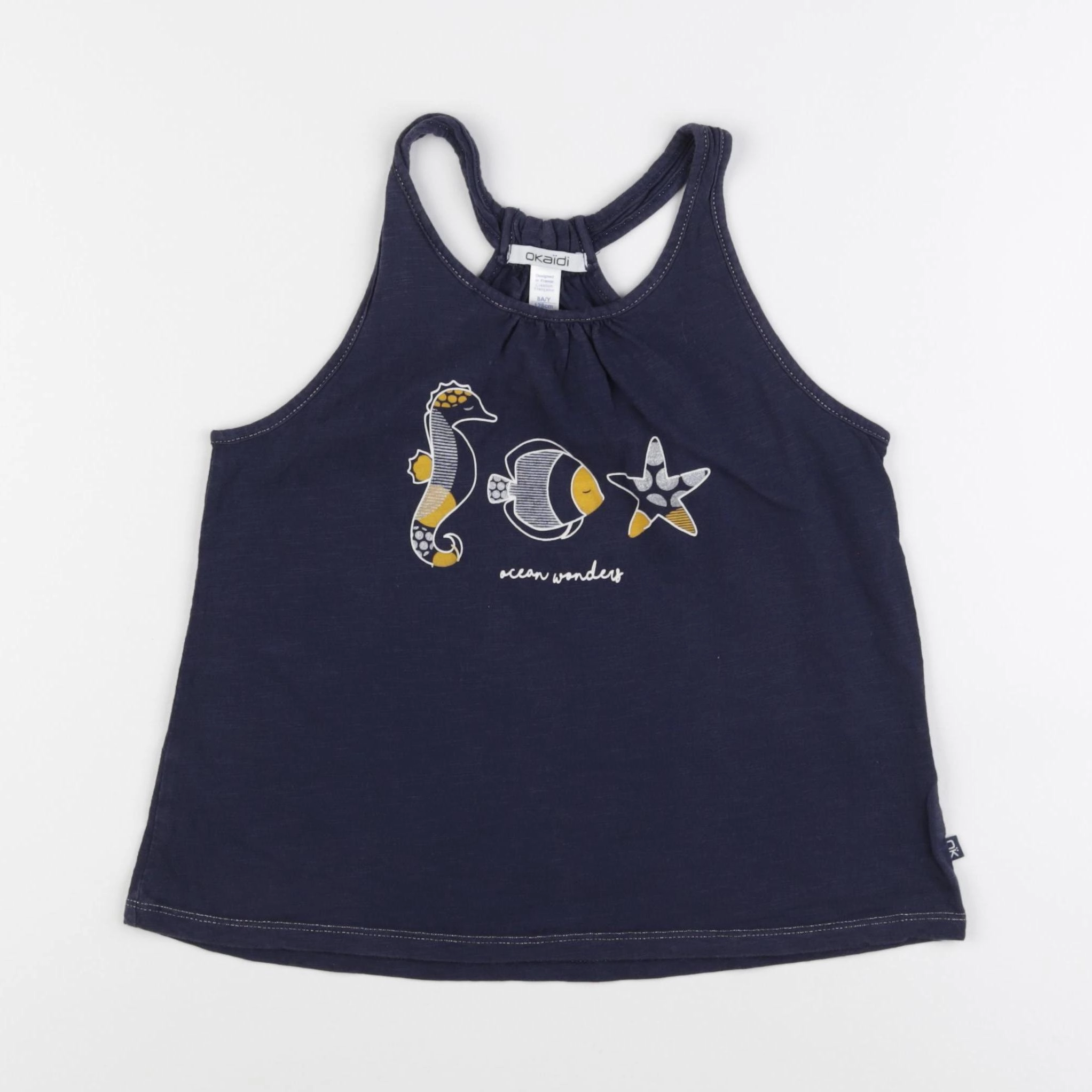 Okaidi - tee-shirt bleu - 8 ans