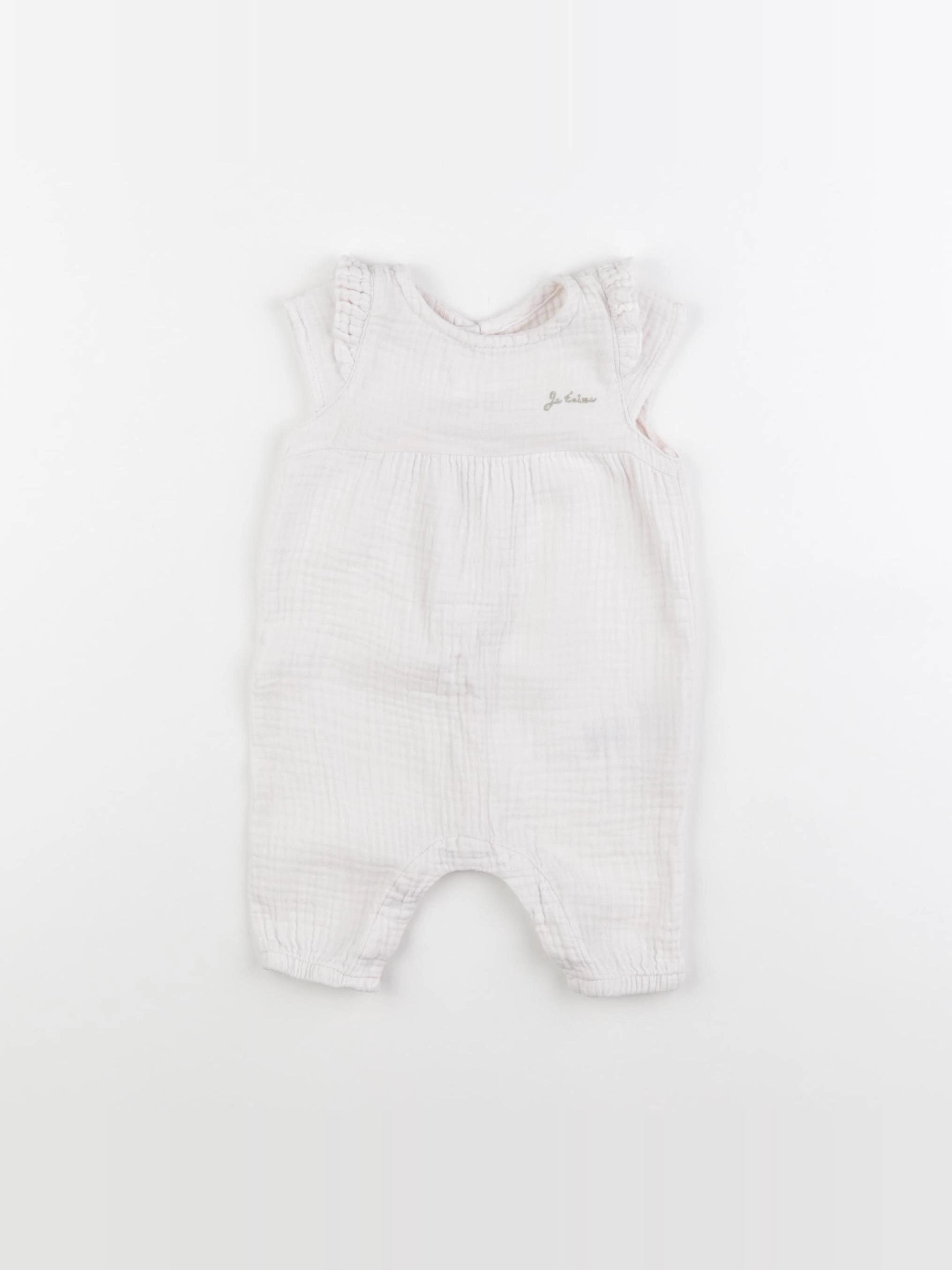 Vertbaudet - combinaison rose - 1 mois