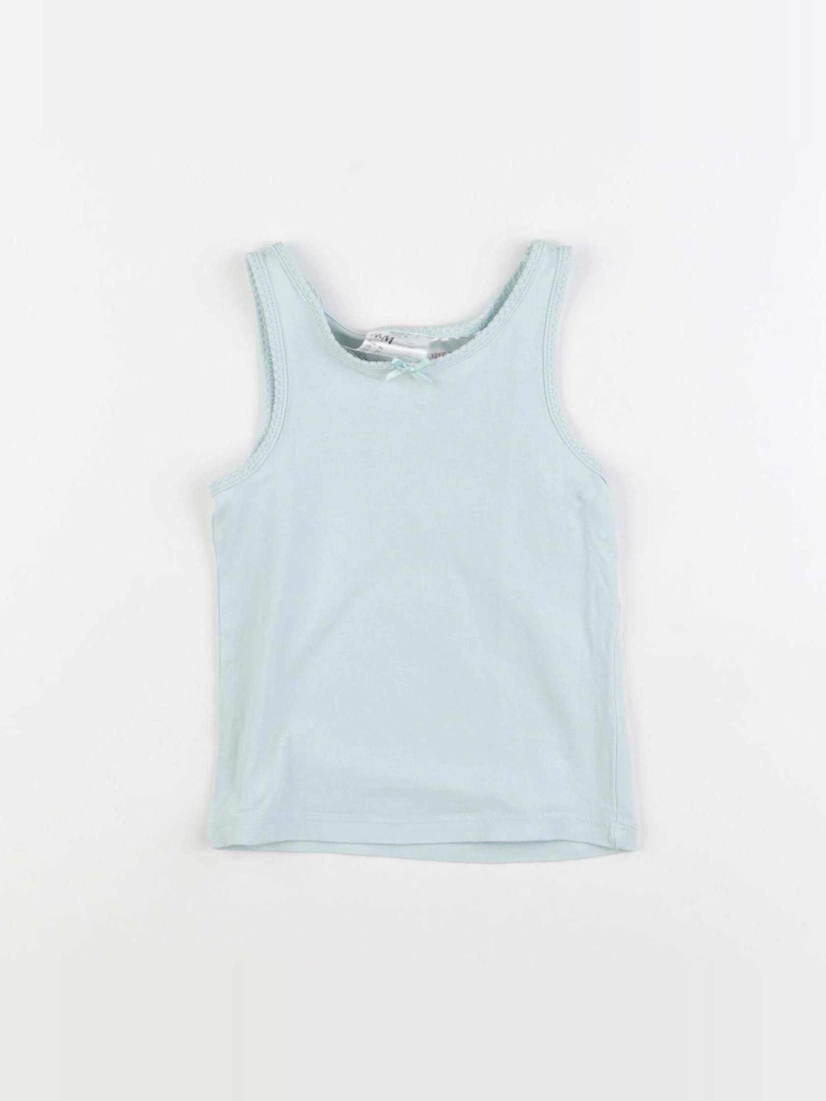 H&M - maillot de corps bleu - 18/24 mois