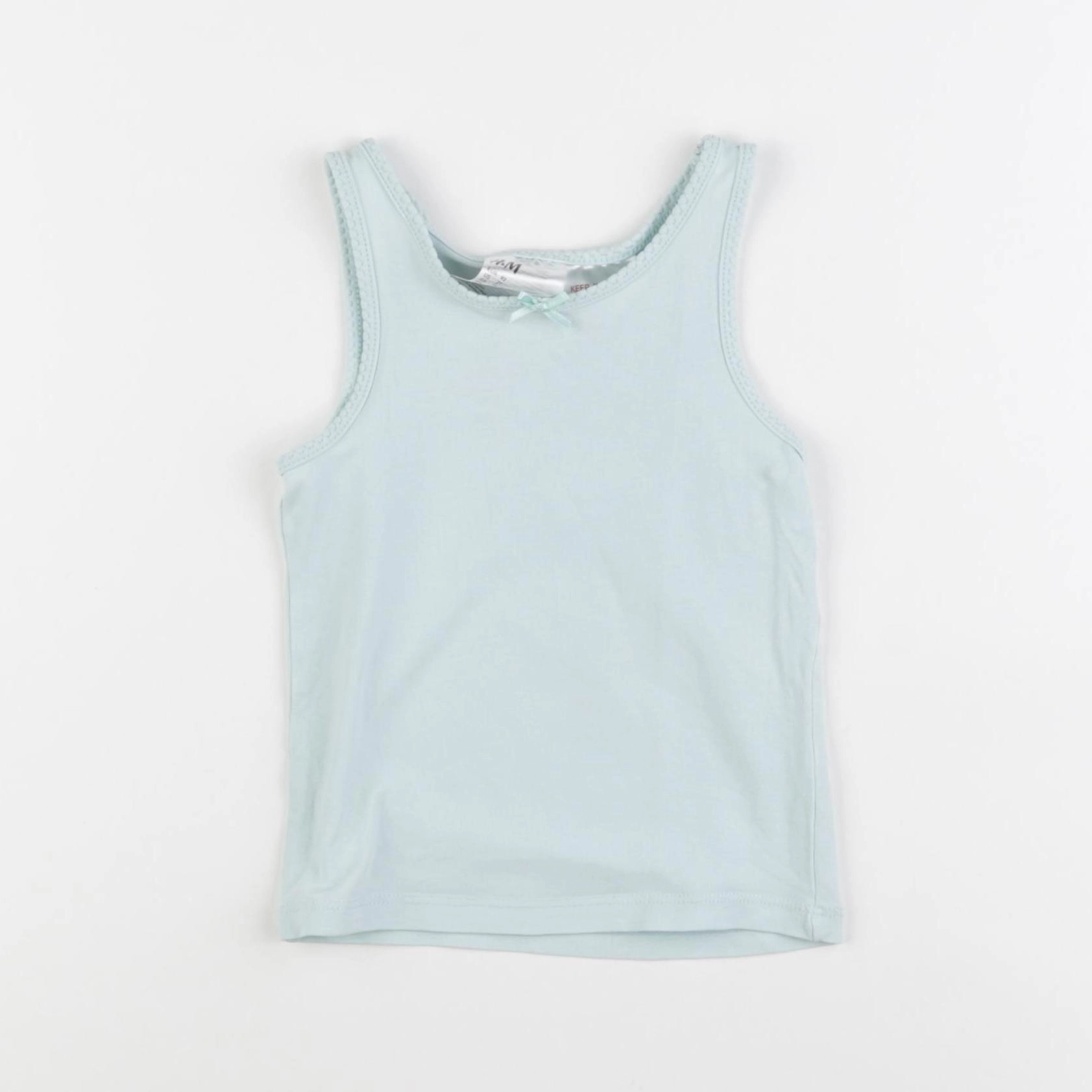 H&M - maillot de corps bleu - 18/24 mois