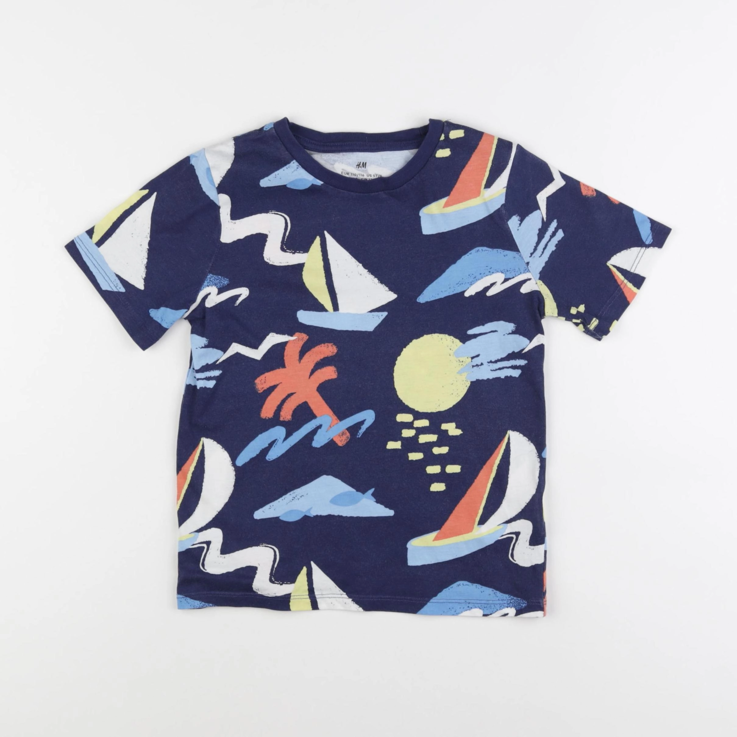 H&M - tee-shirt multicolore - 4/6 ans