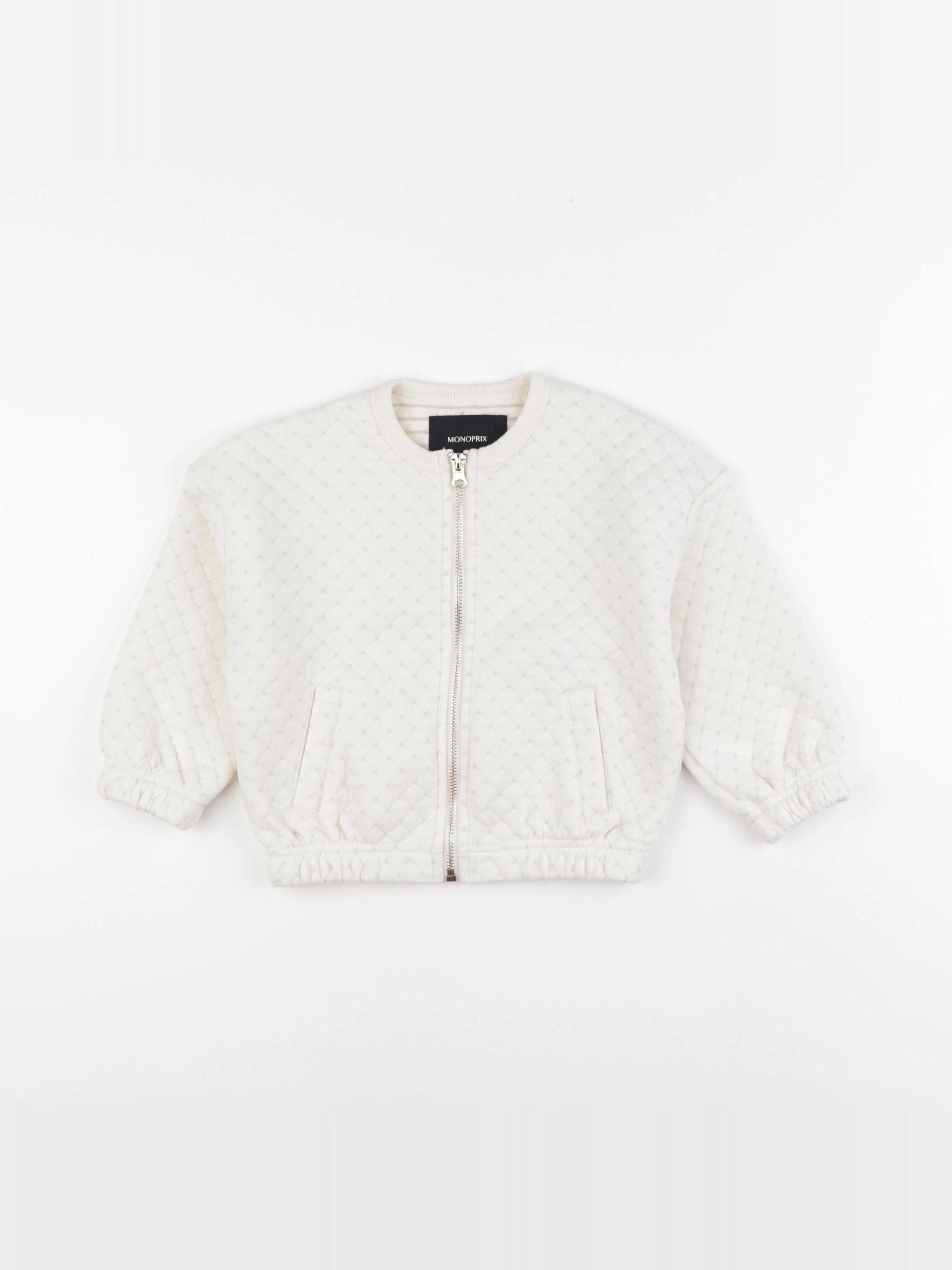 Monoprix - sweat beige - 3 ans
