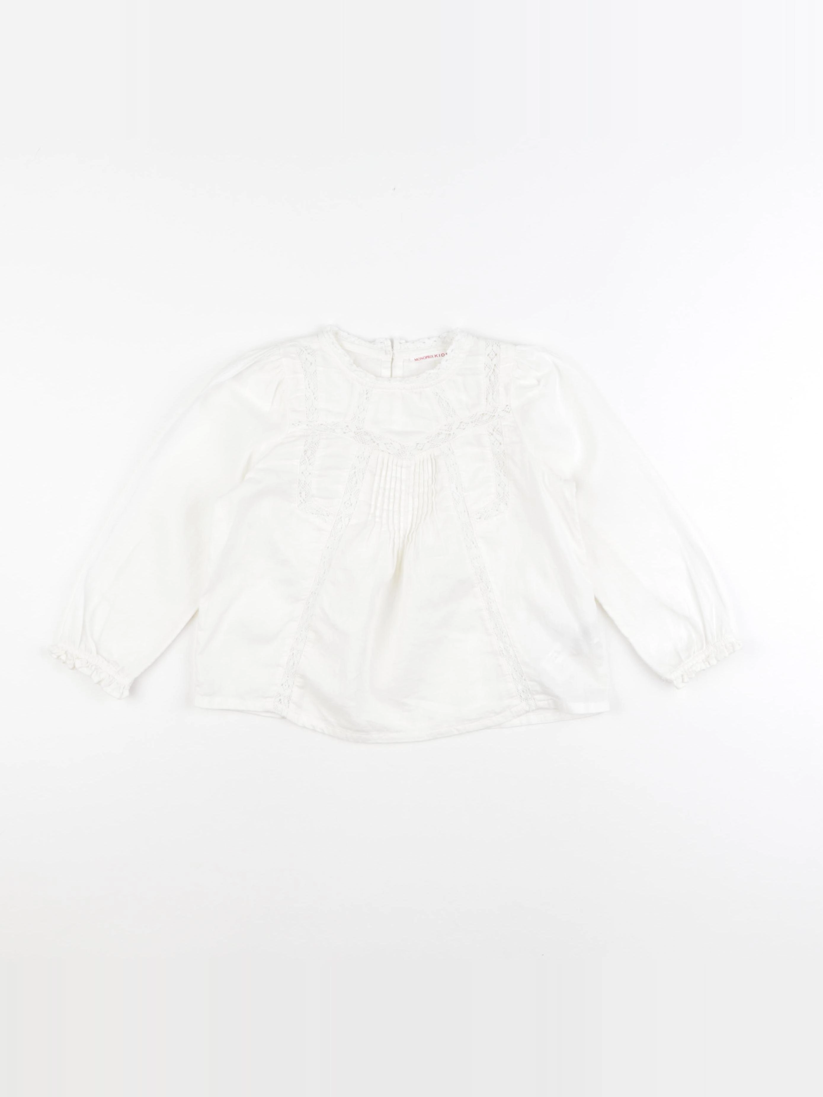 Monoprix - blouse beige - 3 ans