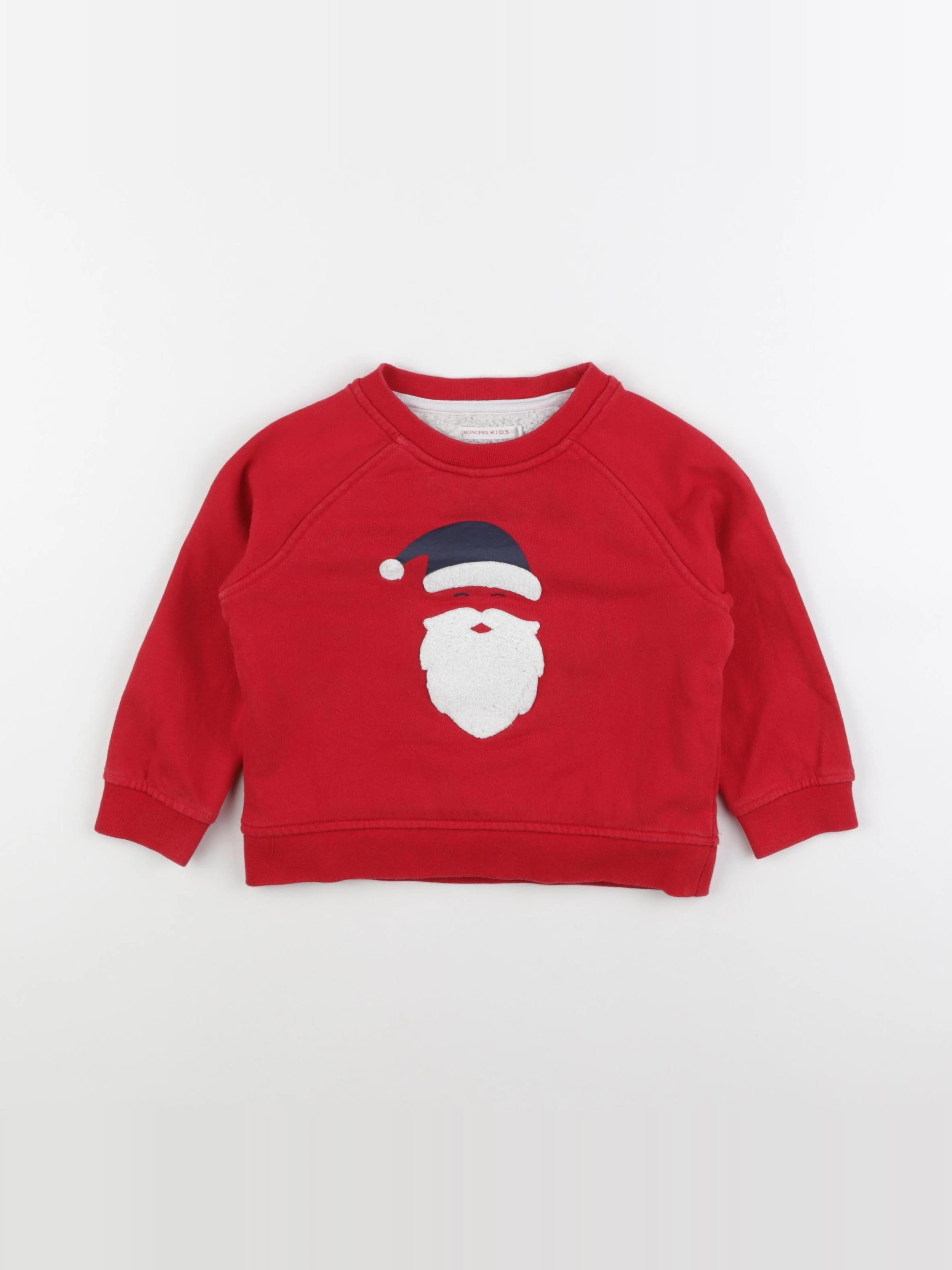 Monoprix - sweat rouge - 3 ans