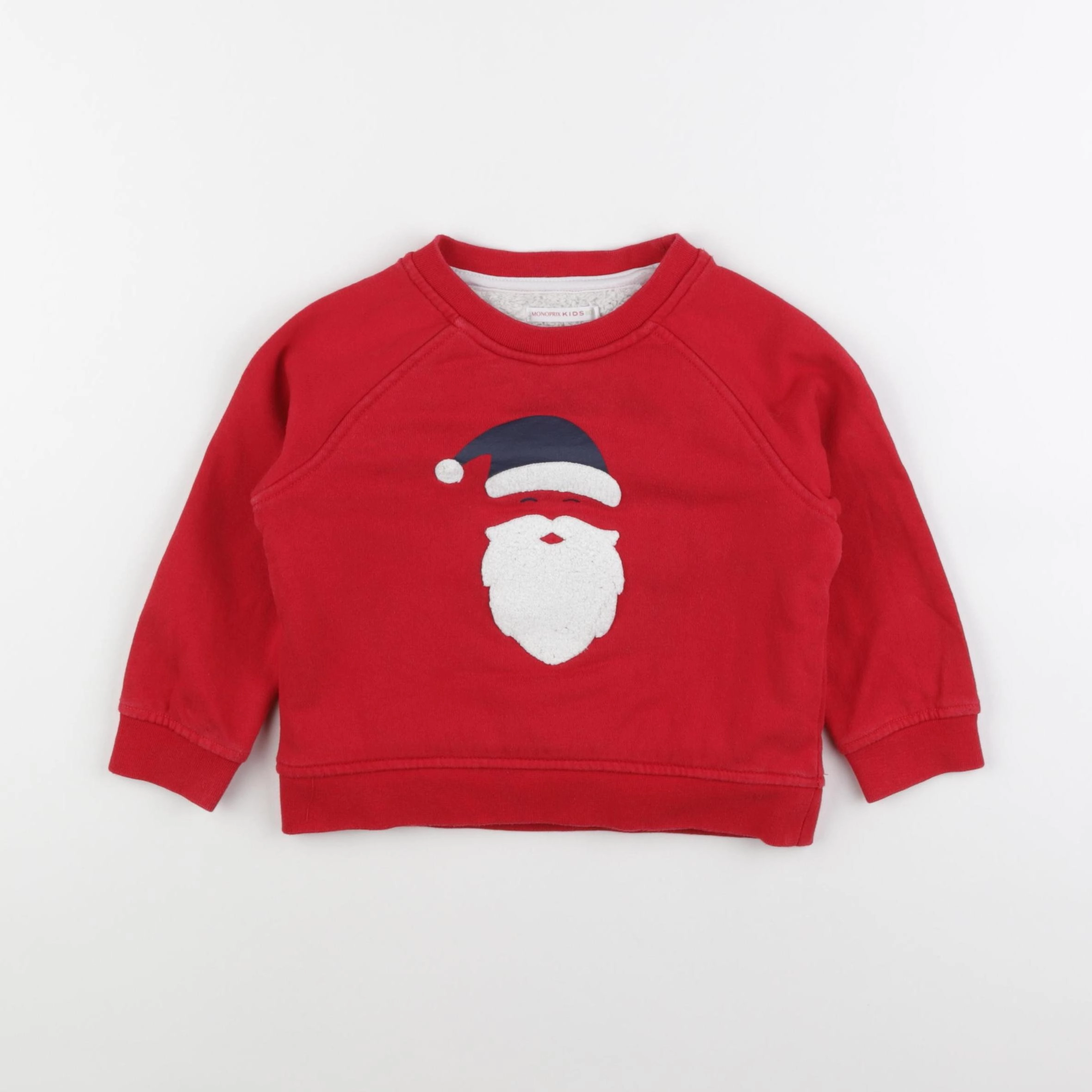 Monoprix - sweat rouge - 3 ans