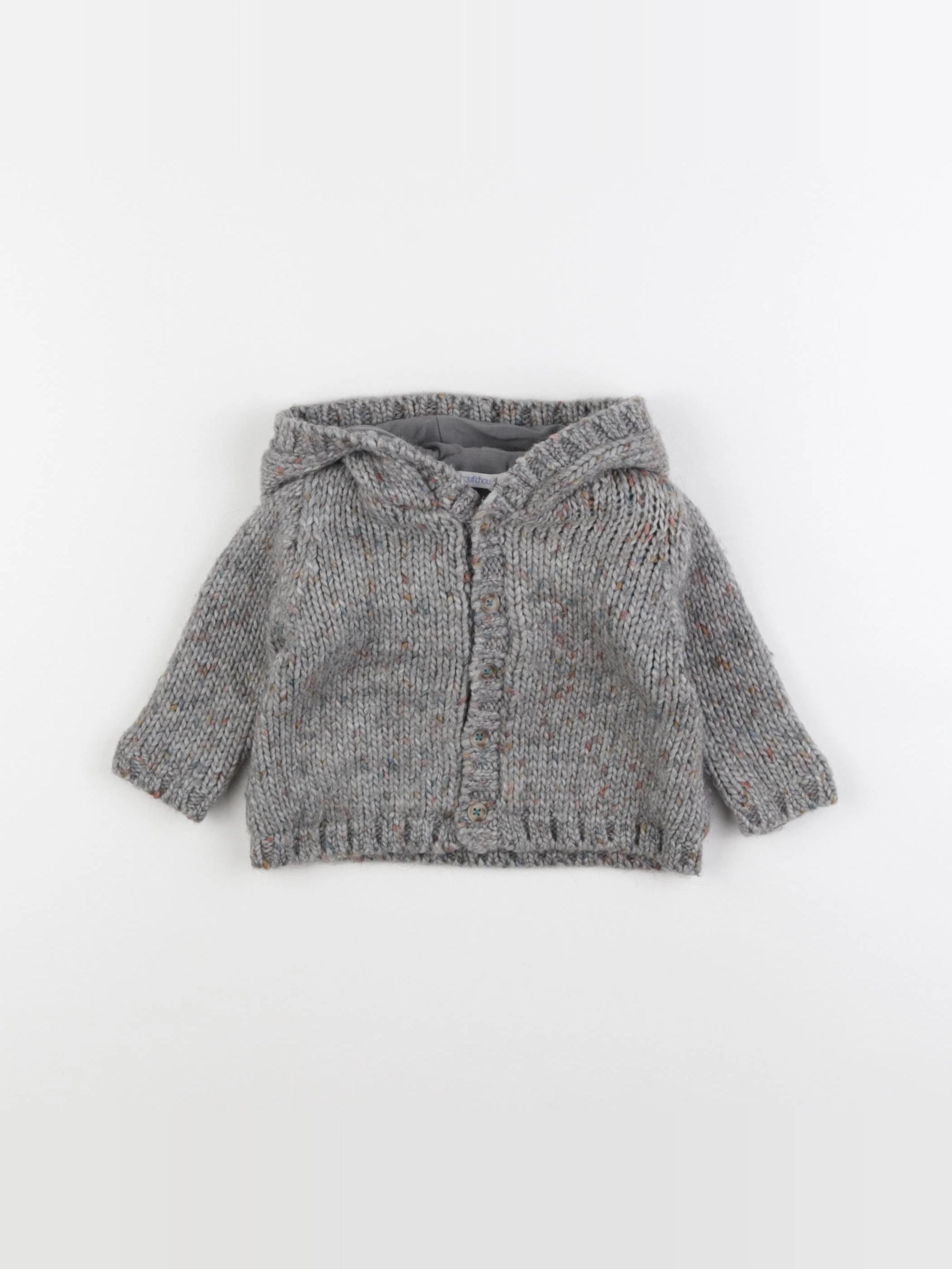 Boutchou - gilet gris - 6 mois