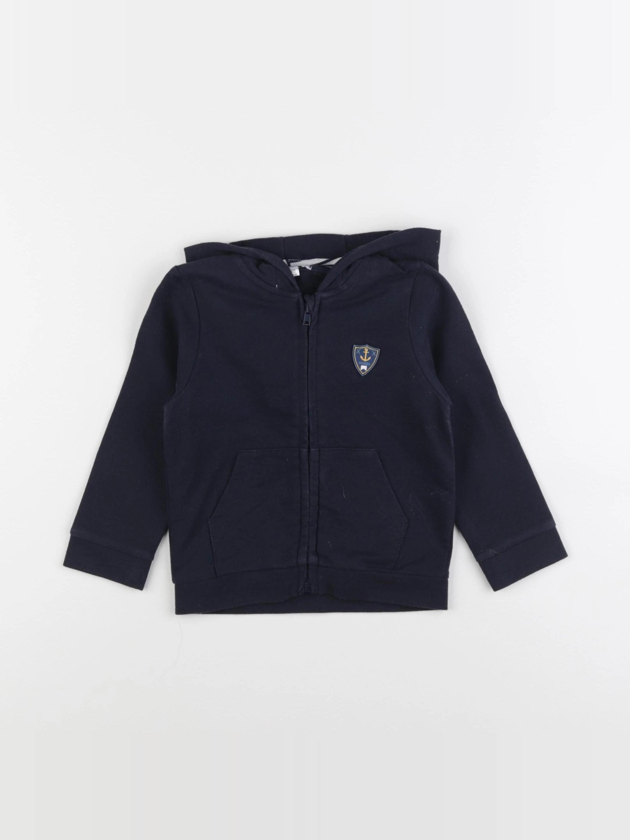Vertbaudet - sweat bleu - 18 mois