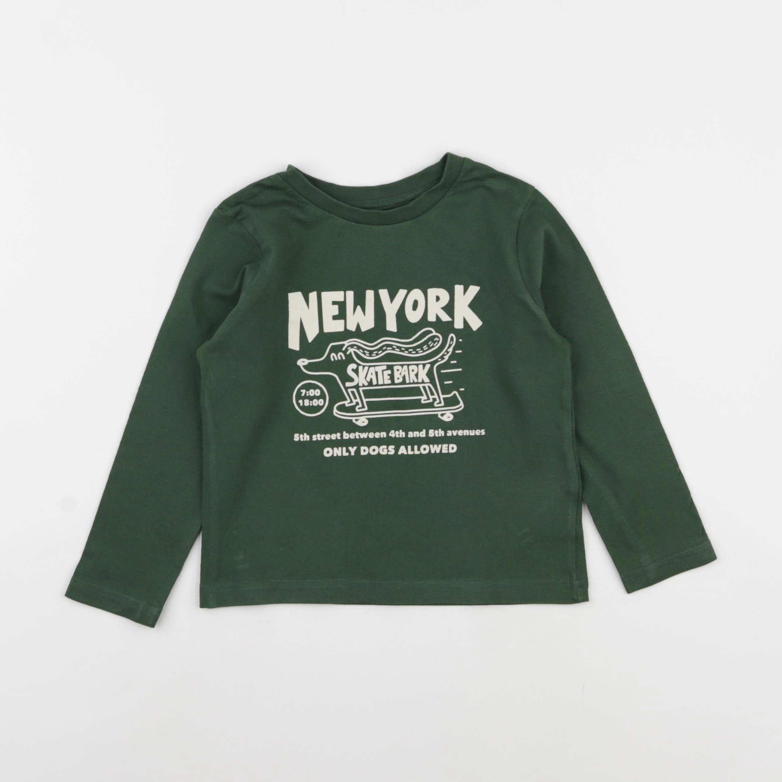 Vertbaudet - tee-shirt vert - 4 ans