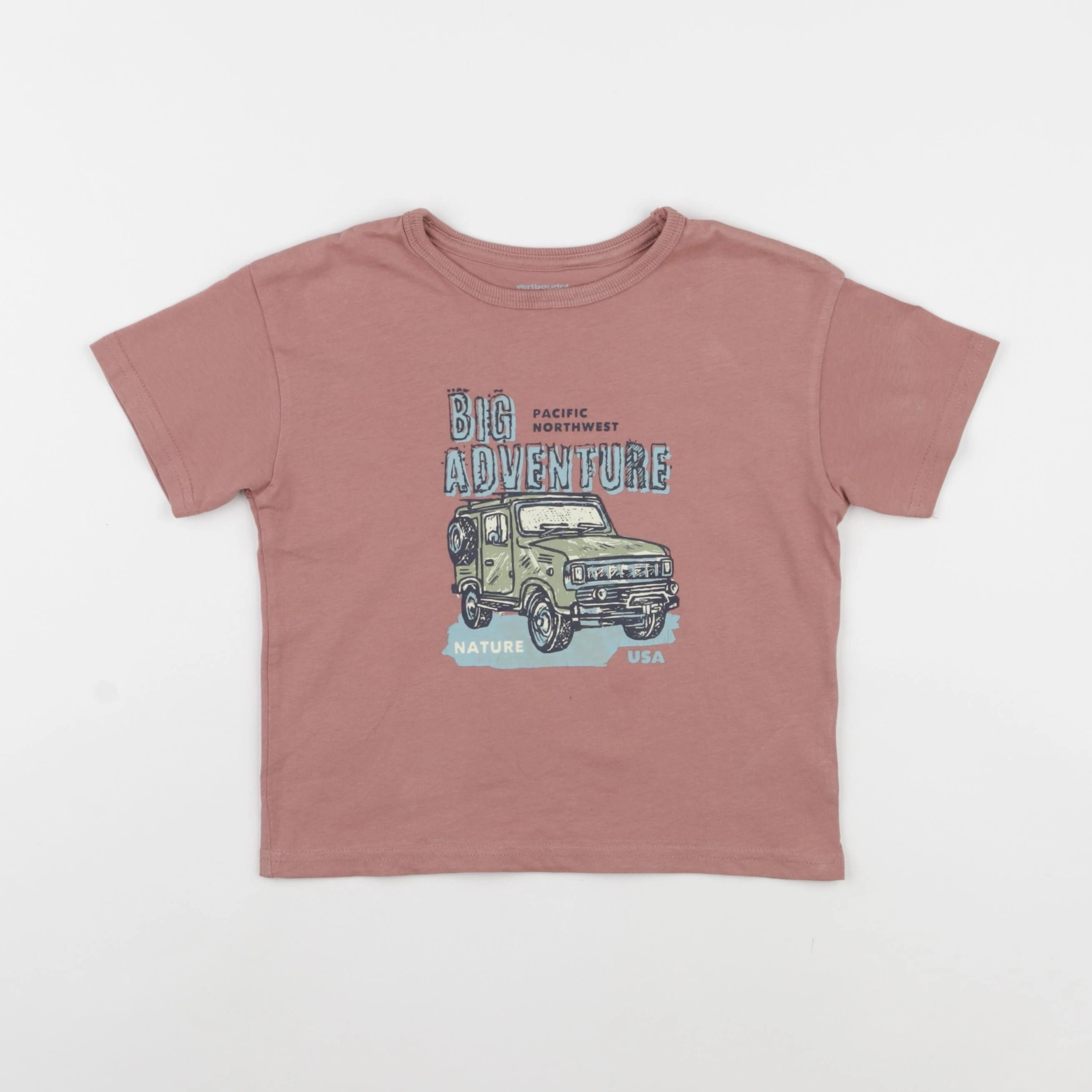 Vertbaudet - tee-shirt rose - 4 ans