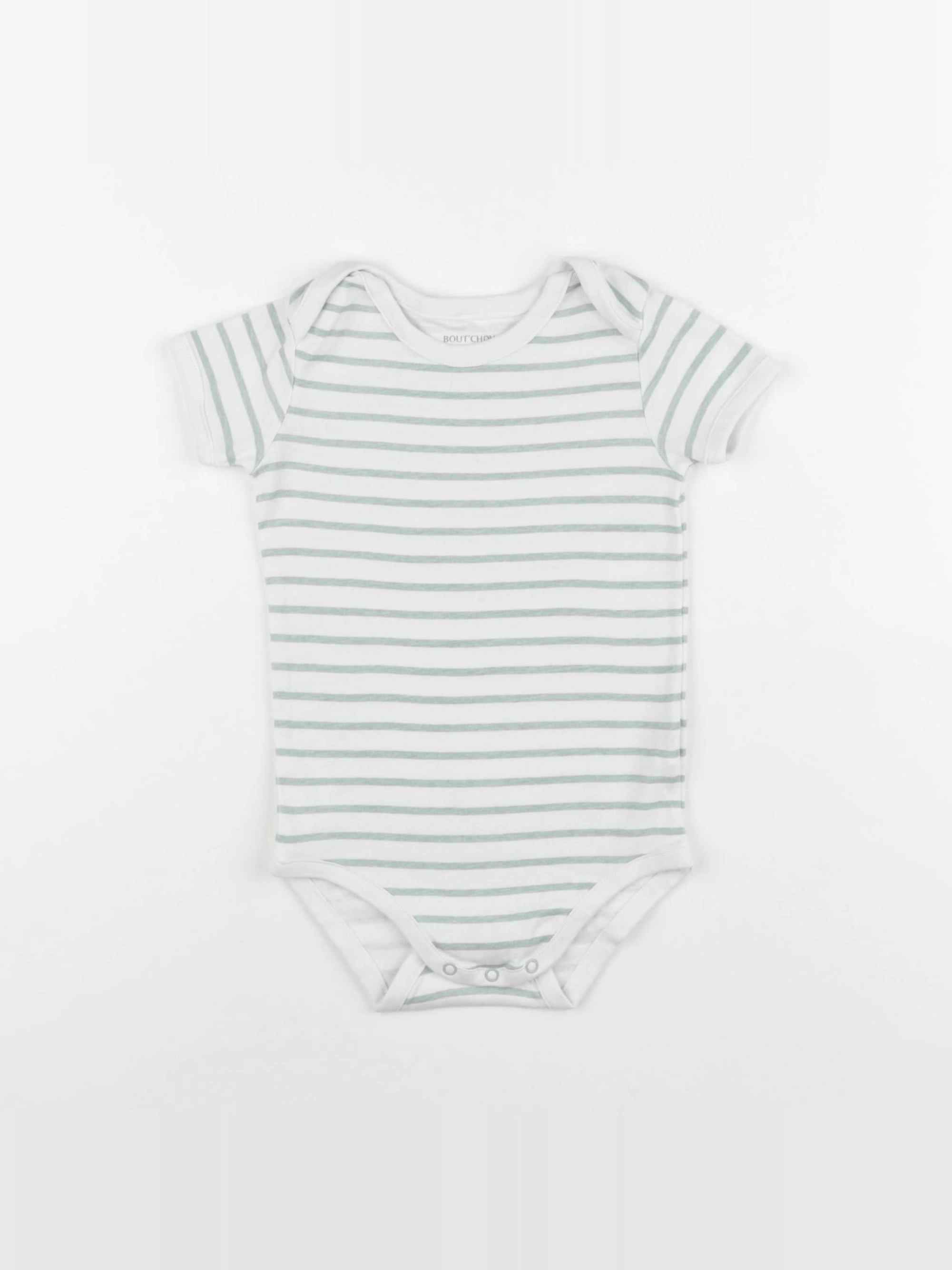 Boutchou - body blanc, vert - 36 mois