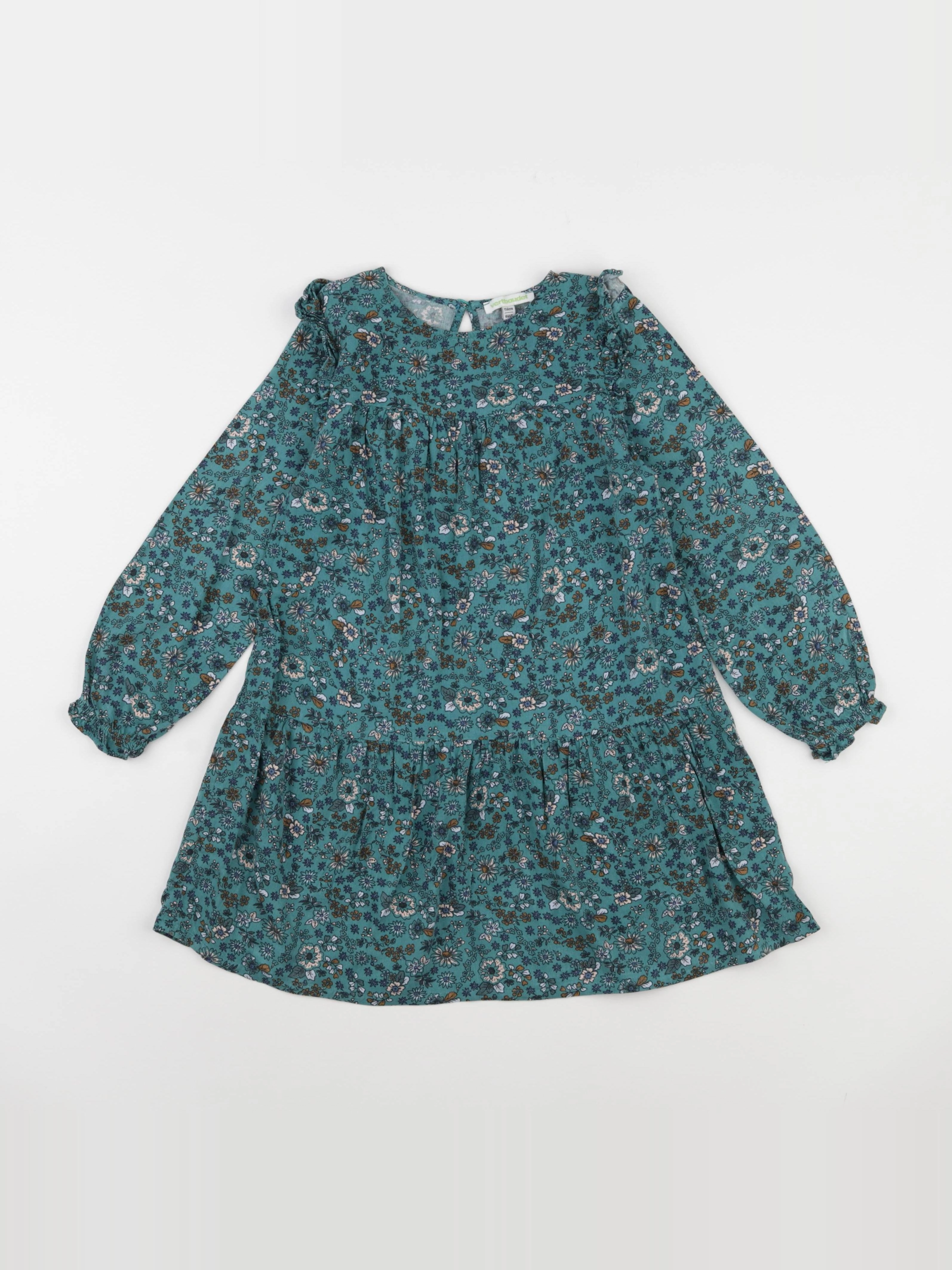 Vertbaudet - robe vert - 6 ans