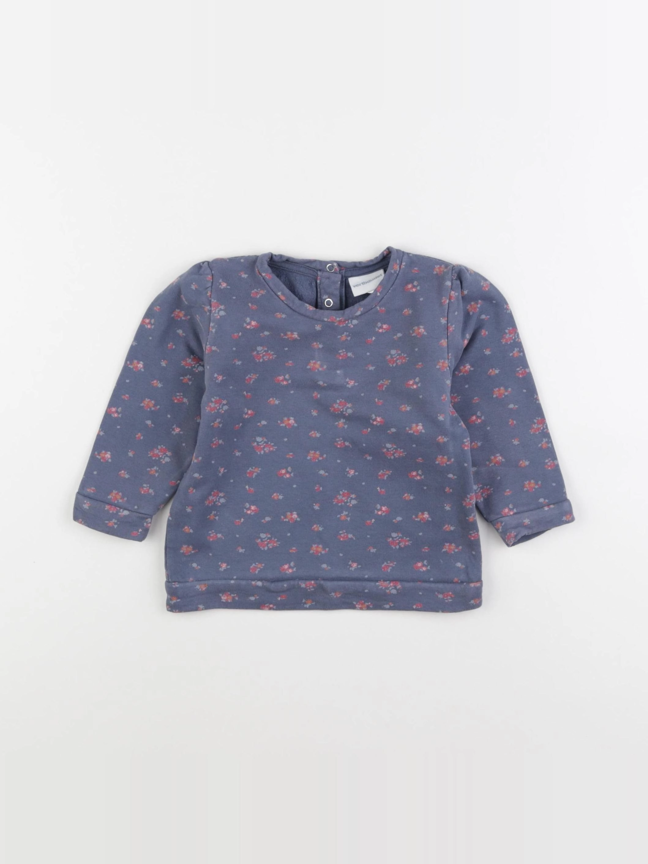 Vertbaudet - sweat bleu - 18 mois