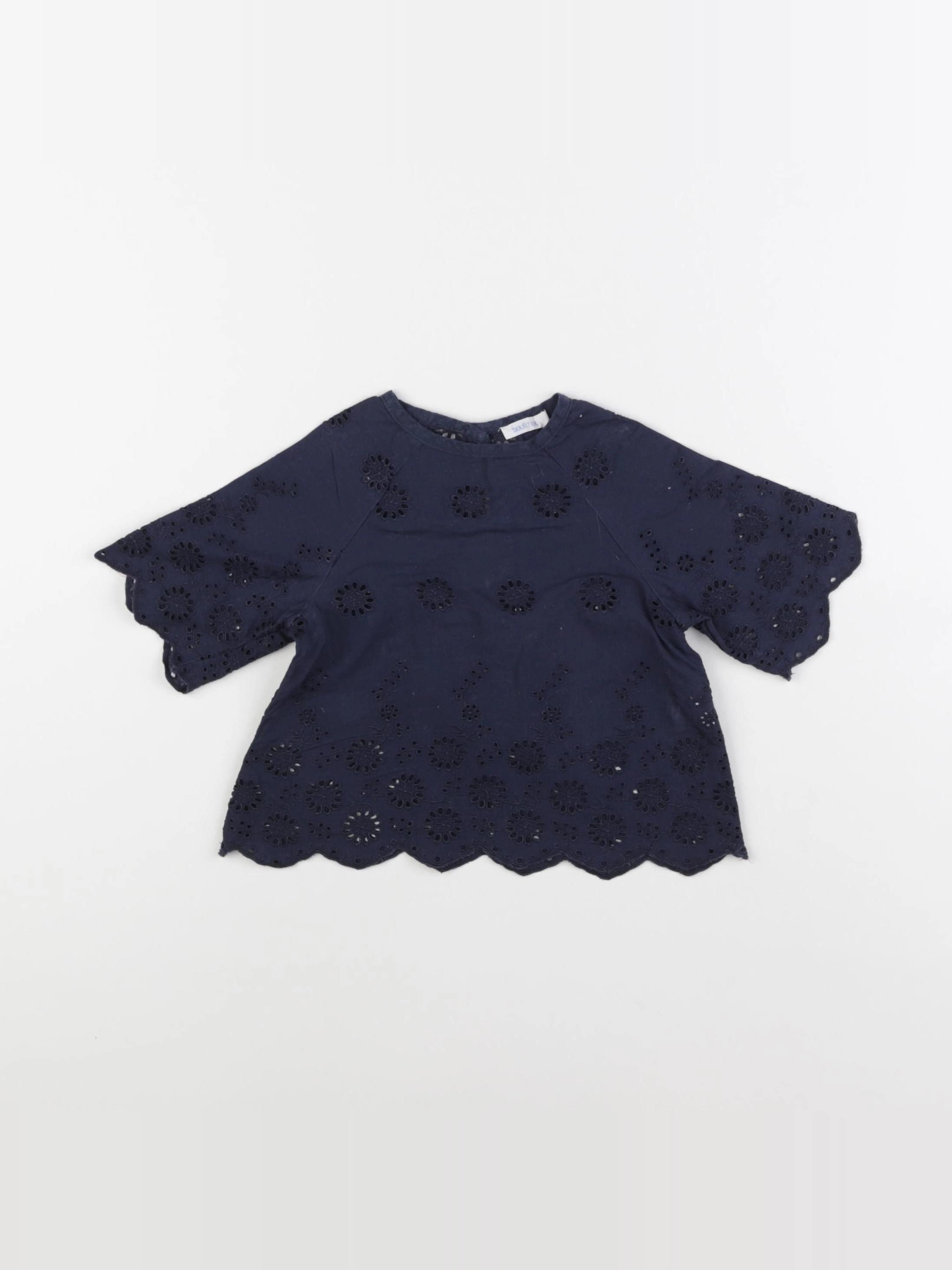 Boutchou - blouse bleu - 6 mois