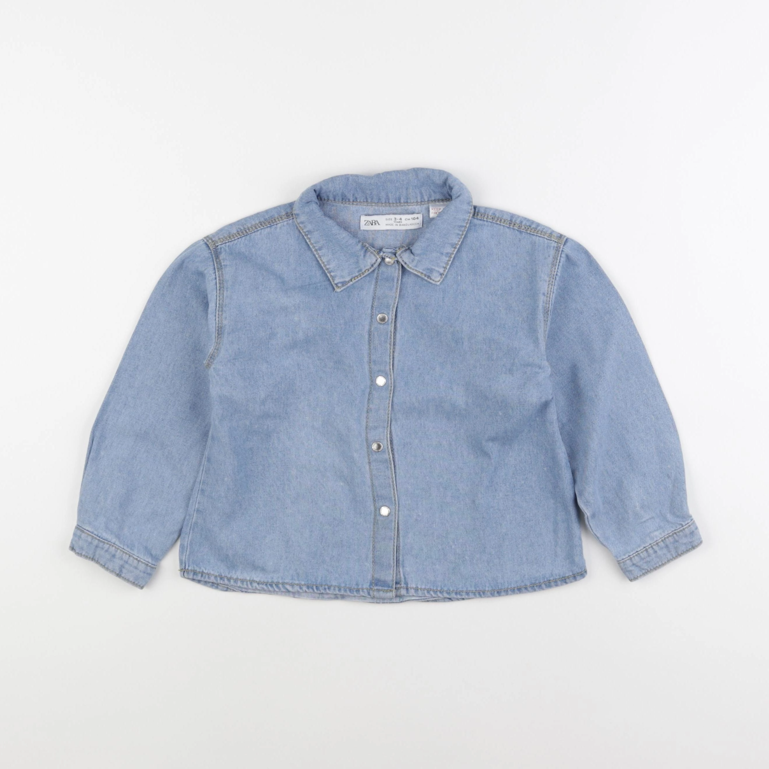 Zara - chemise bleu - 3/4 ans