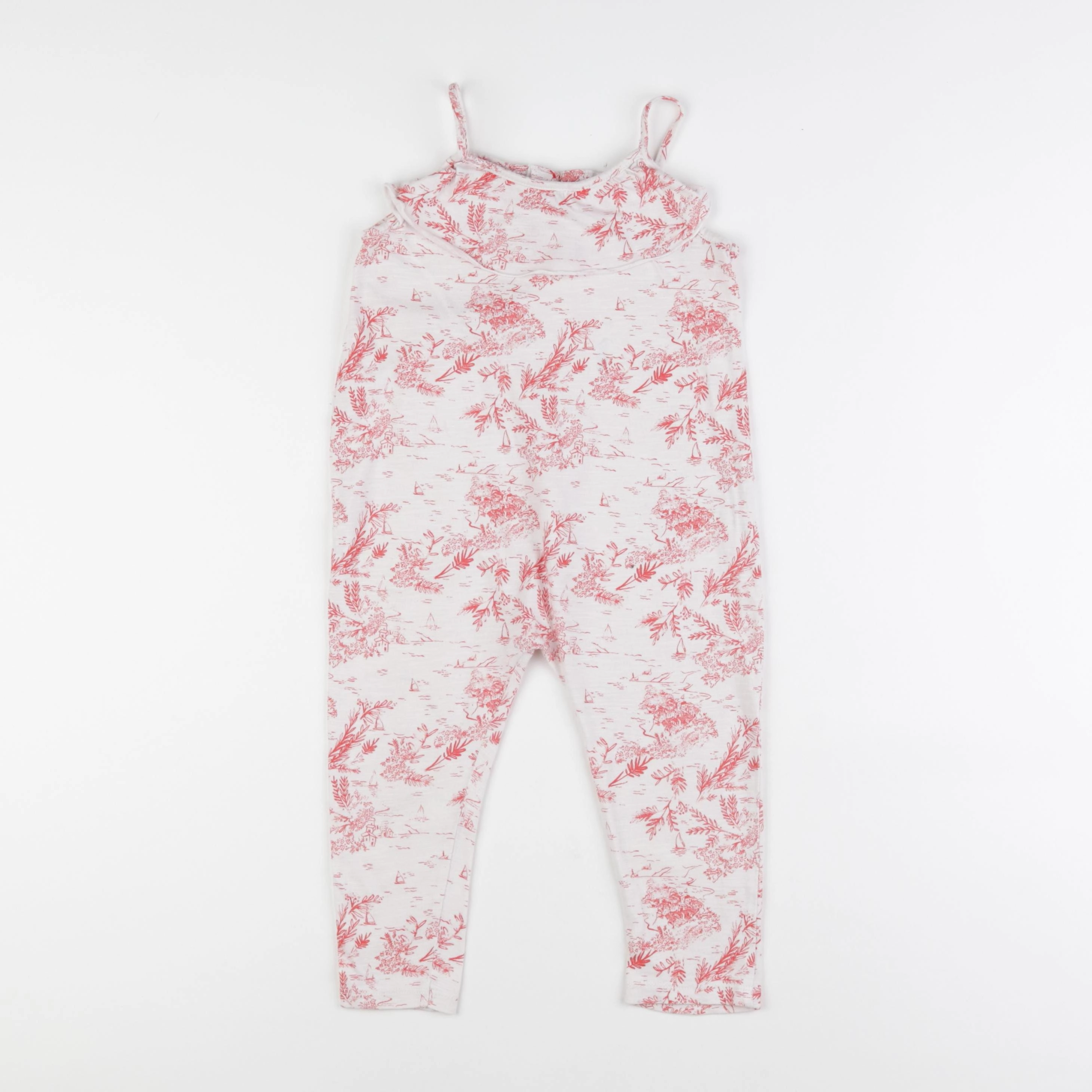 Zara - combinaison blanc, rouge - 18/24 mois