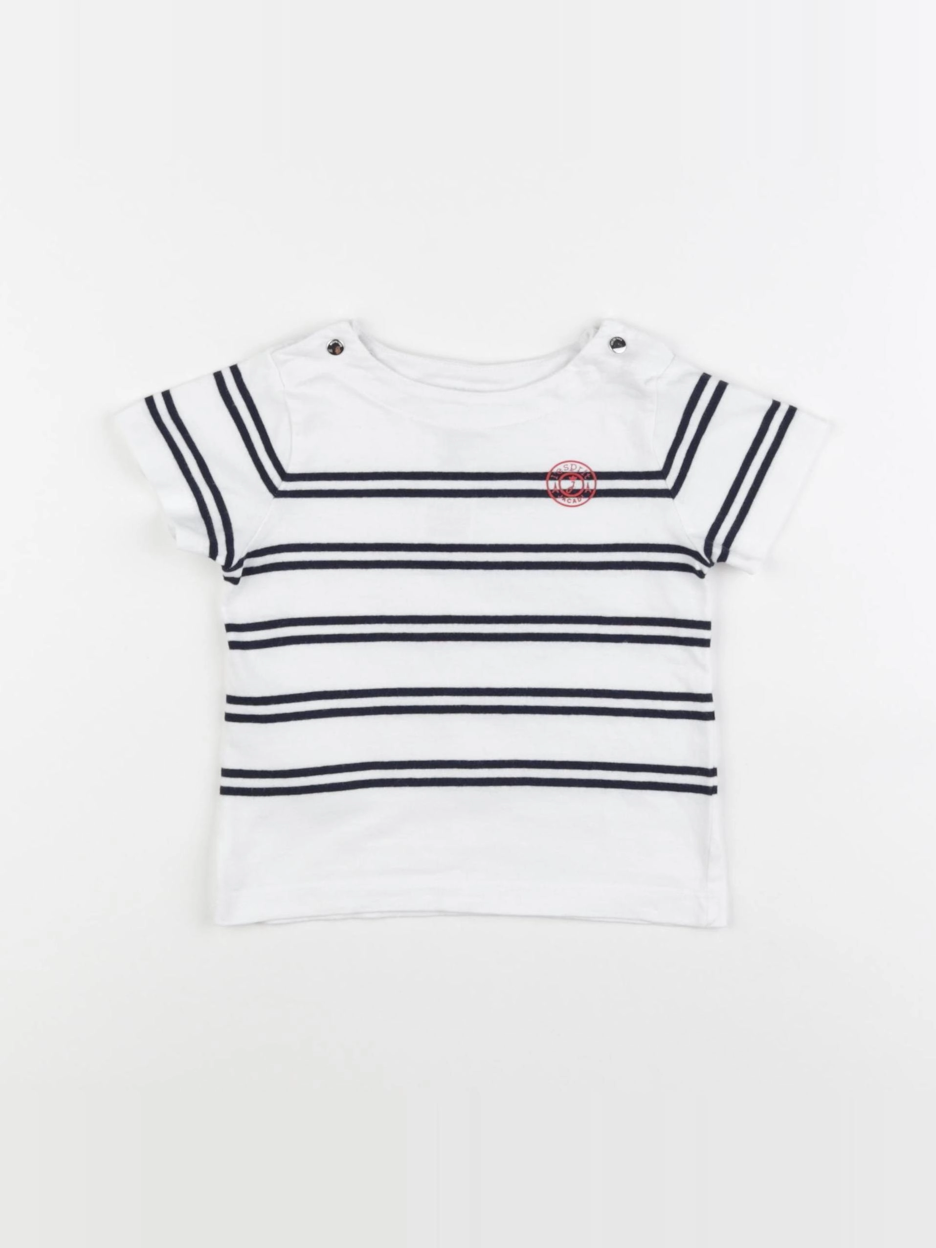 Jacadi - tee-shirt blanc, bleu - 24 mois
