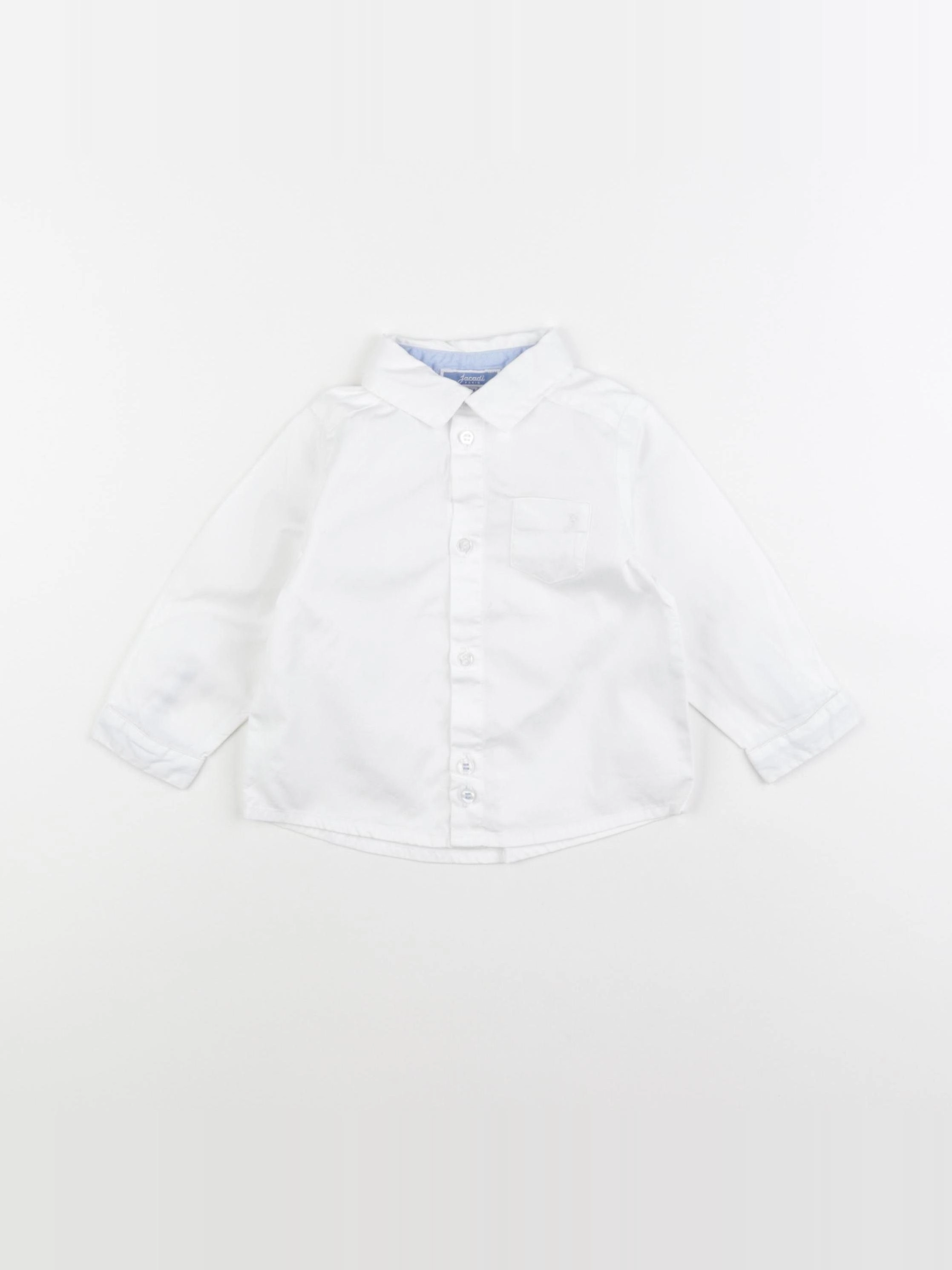 Jacadi - chemise blanc - 12 mois
