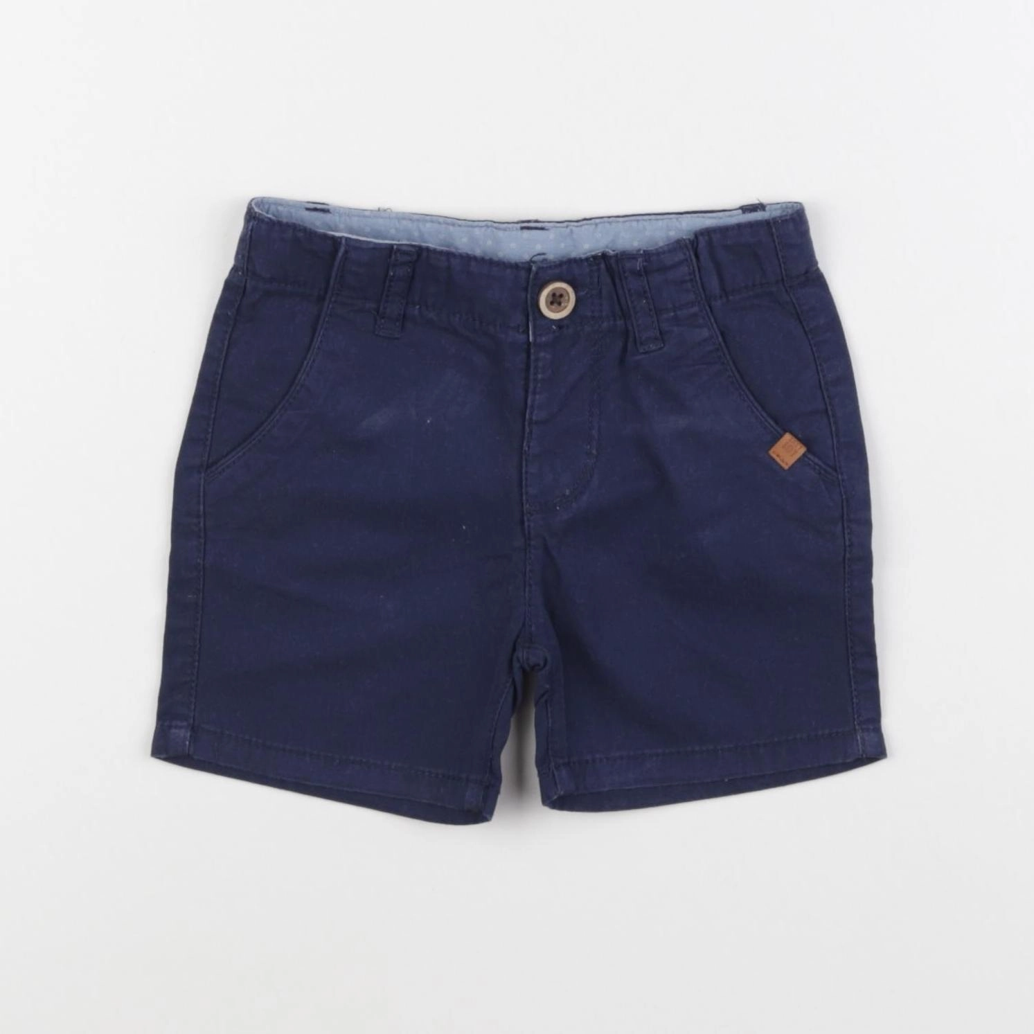 Zara - short bleu - 3/6 mois