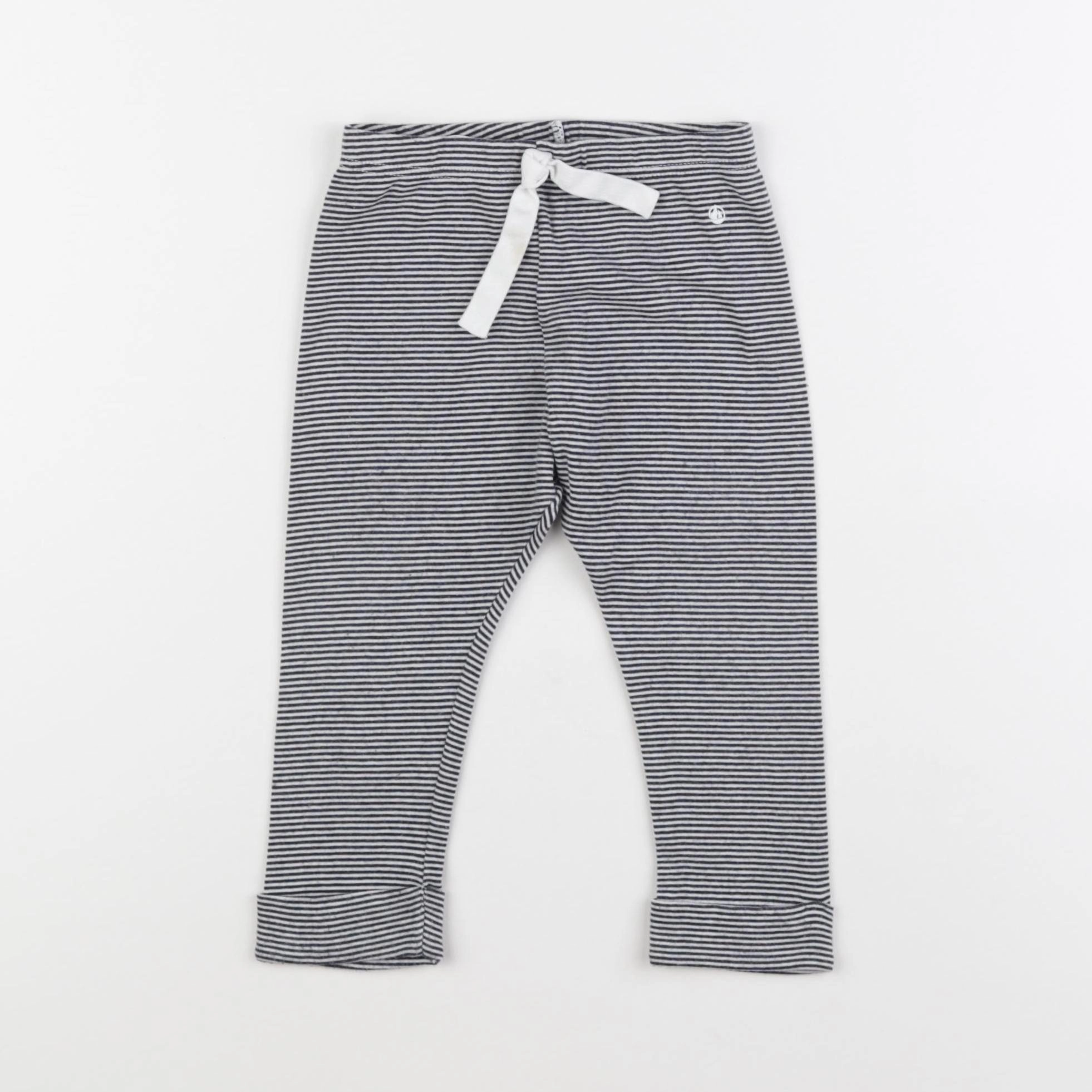 Petit Bateau - legging blanc, bleu - 18 mois