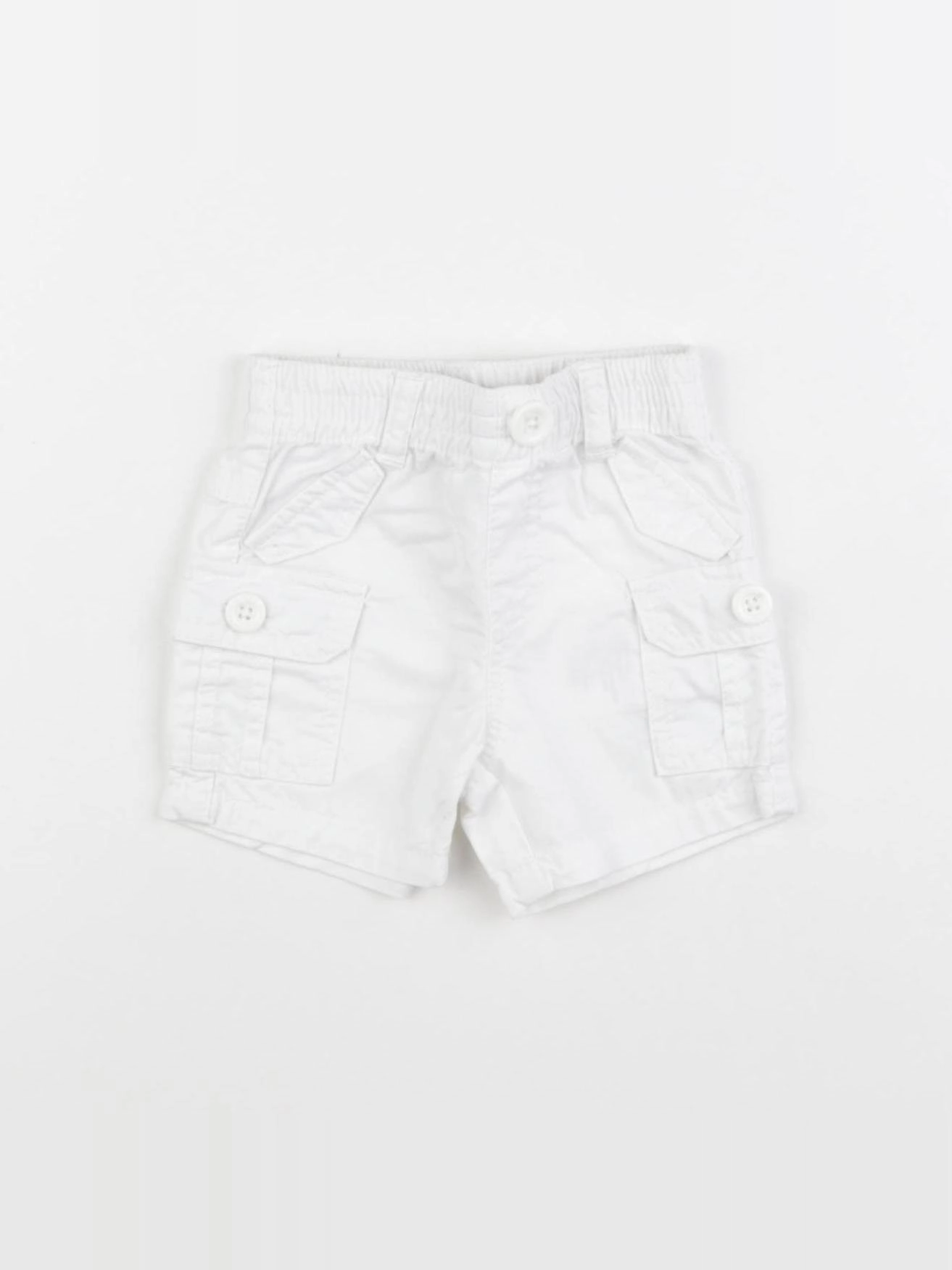 Vertbaudet - short blanc - 3 mois