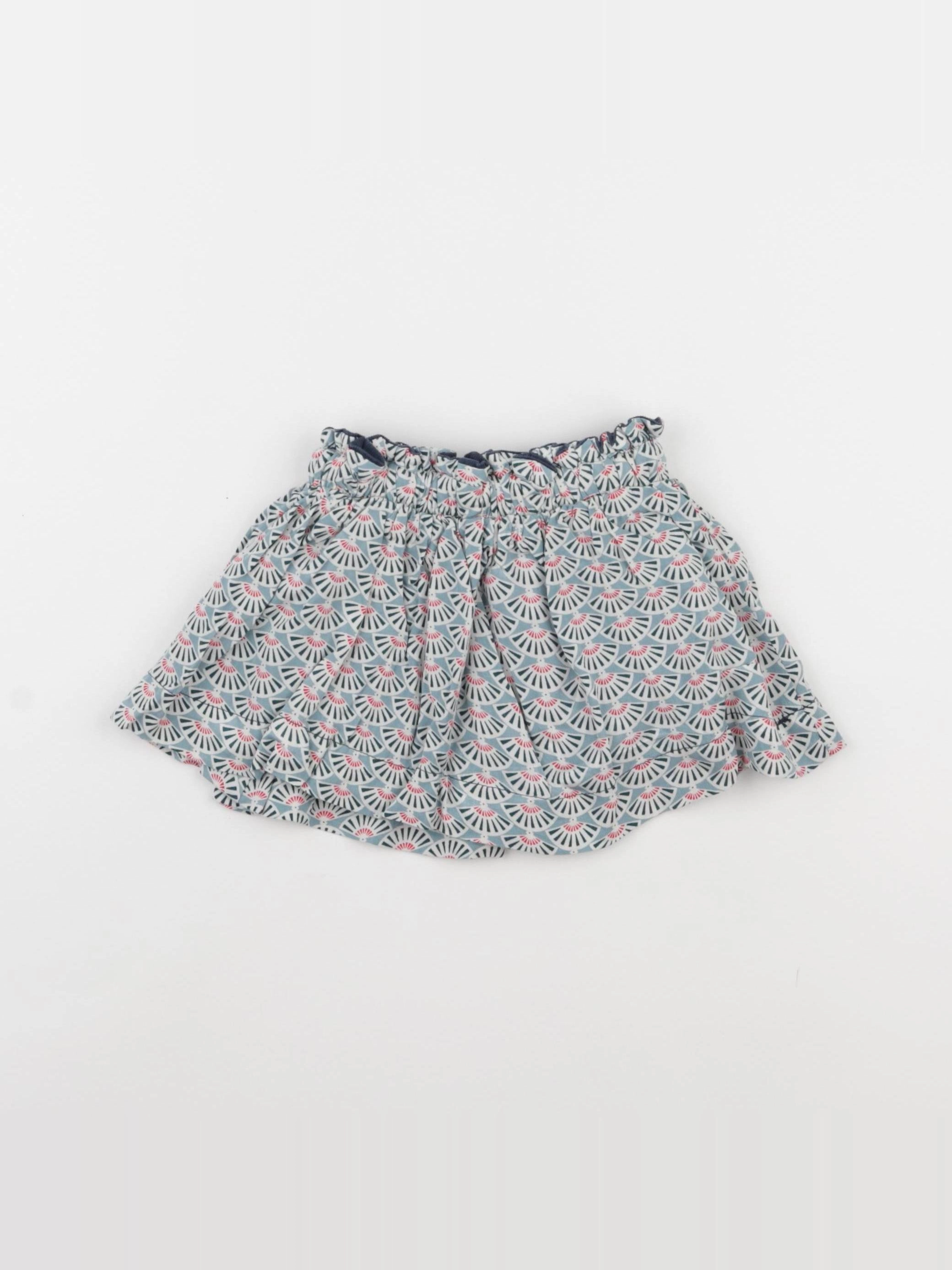 Vertbaudet - jupe réversible multicolore - 2 ans